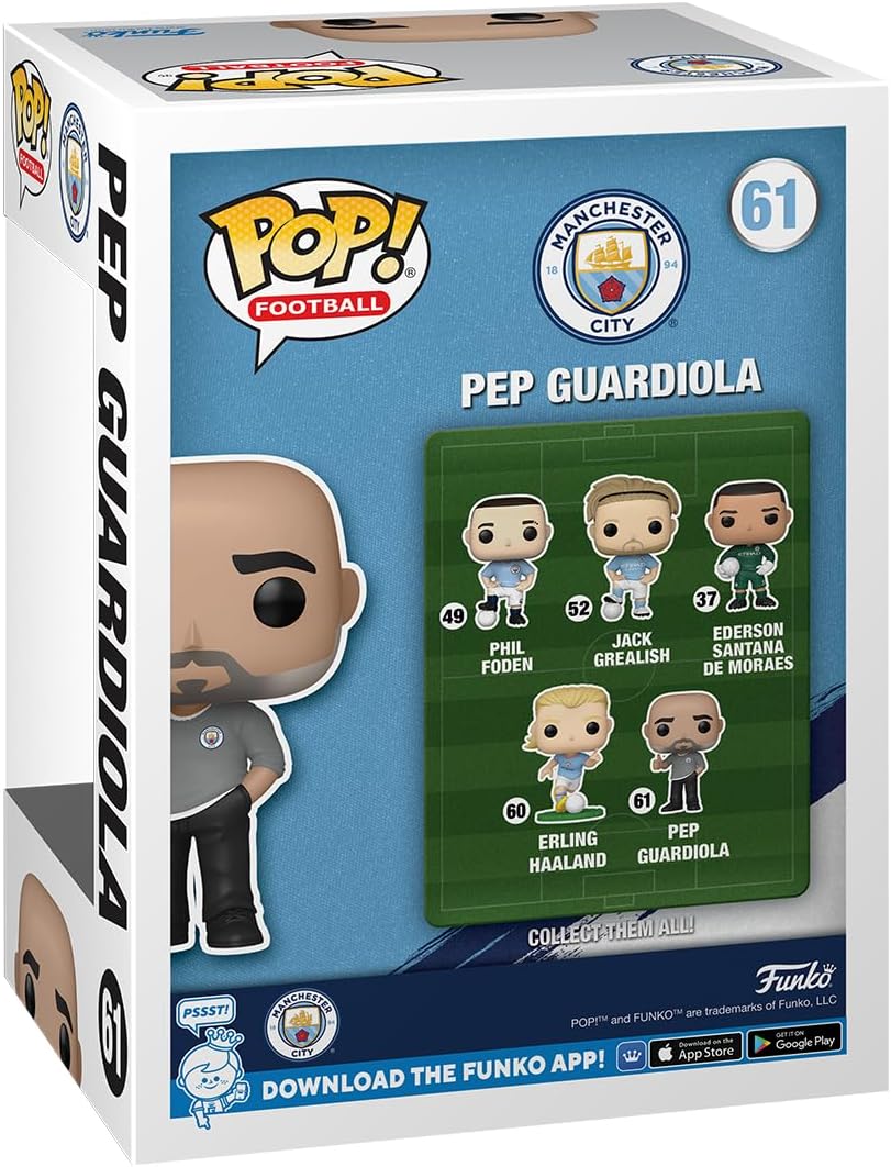 Funko Pop! Football: Manchester City FC - Pep Guardiola Vinyl Figure (75114)