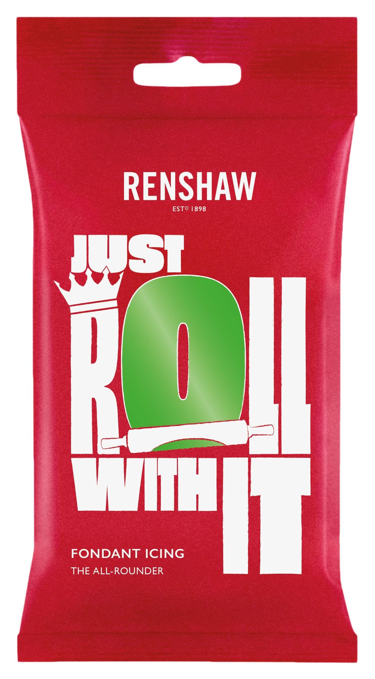 Renshaw Just Roll With It Fondant Icing - Lincoln Green | 1 kg Pack 1