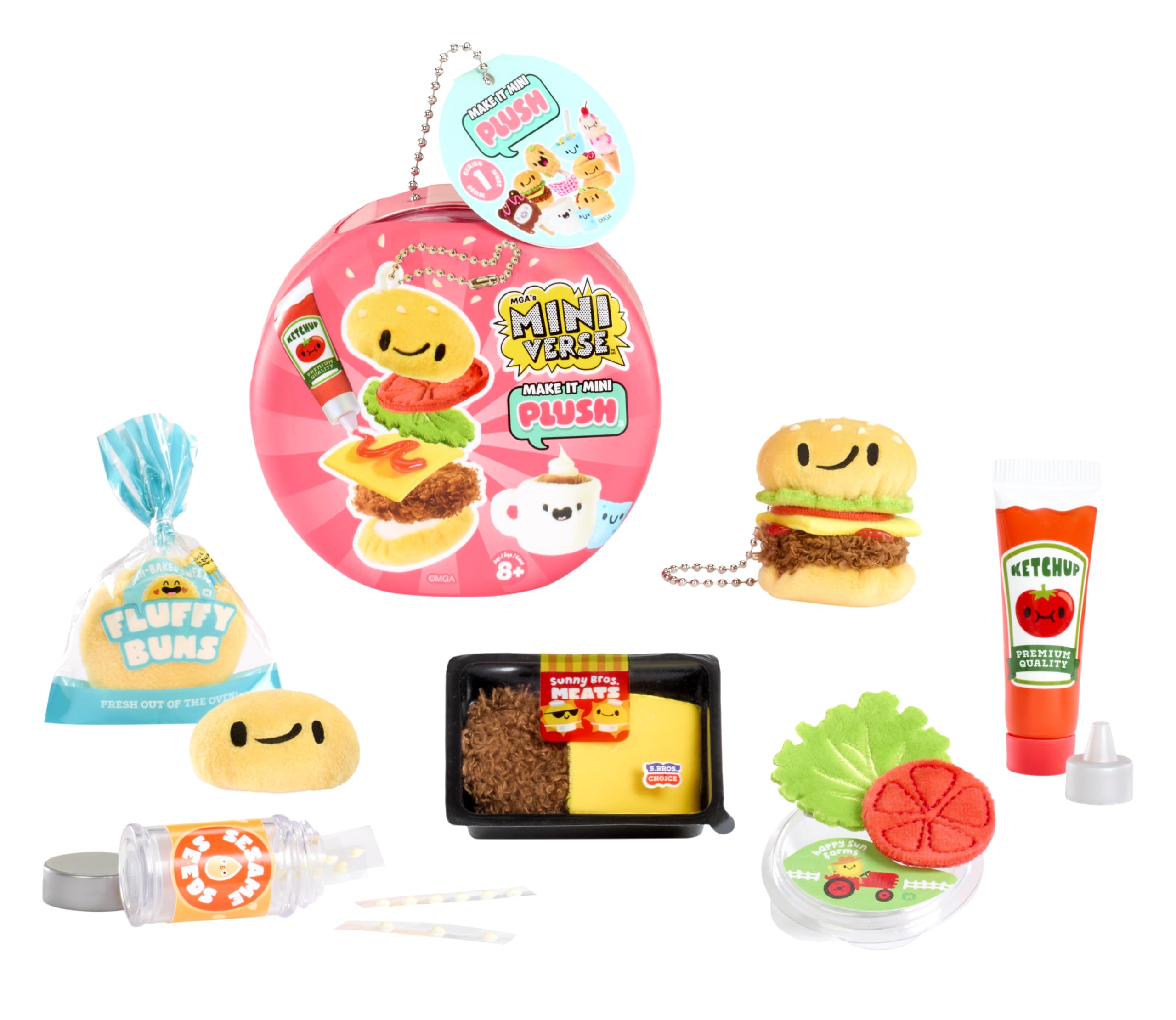 MGA's Miniverse Make It Mini Plush - DIY Food-Themed Plush Craft Kit | No Sewing Required | Collectible