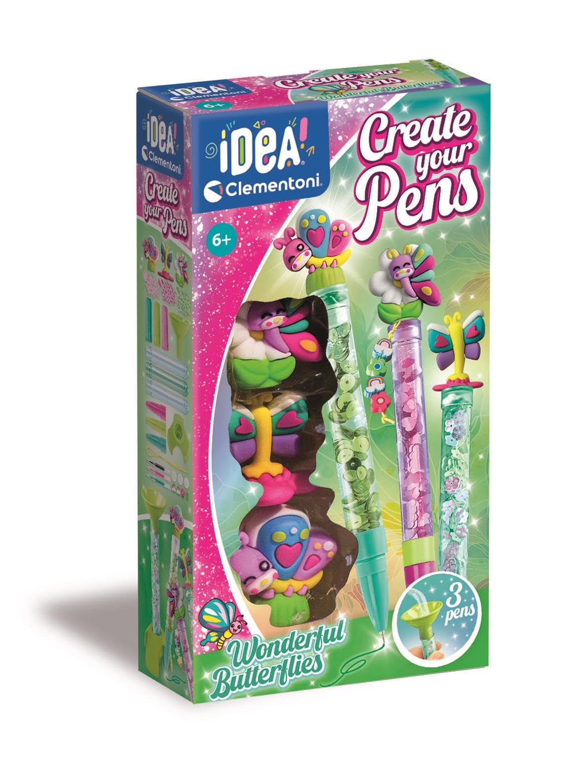 Clementoni Small Pen Creator - Wonderful Butterflies Kit | Age 6+ | Plastic 1