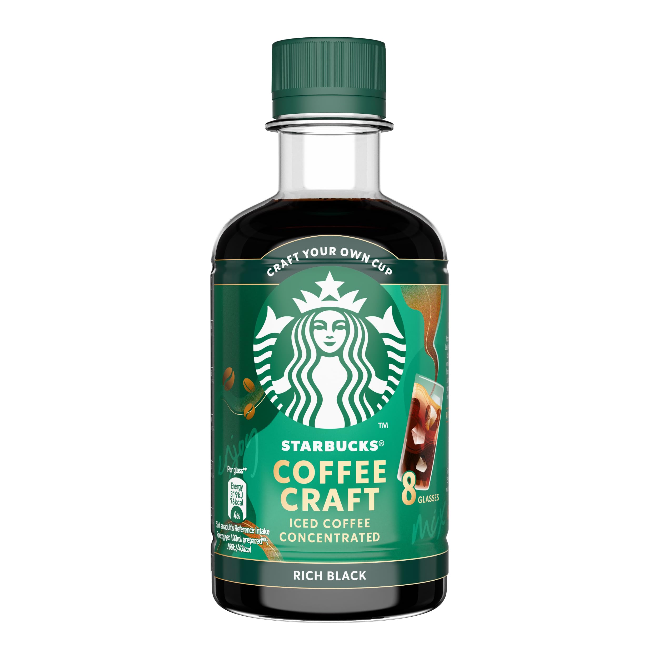 STARBUCKS Rich Black Iced Coffee Concentrate - 100% Arabica Beans | 260 ml
