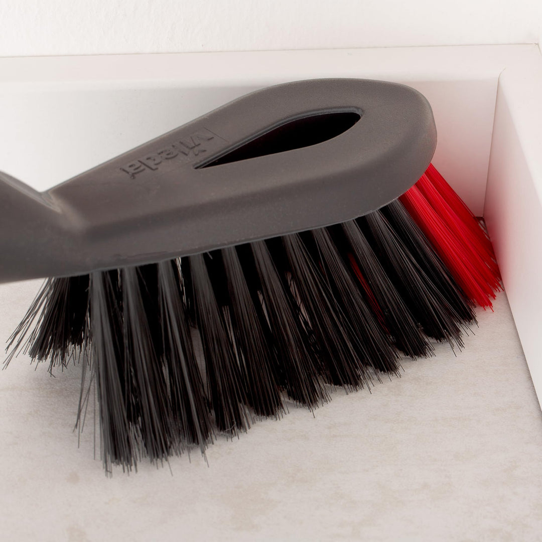 Vileda - 2-in-1 Dust Pan & Brush Set with Ergonomic Design and Rubber Lip