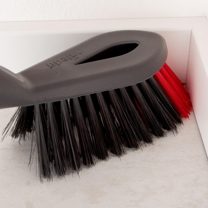Vileda - 2-in-1 Dust Pan & Brush Set with Ergonomic Design and Rubber Lip