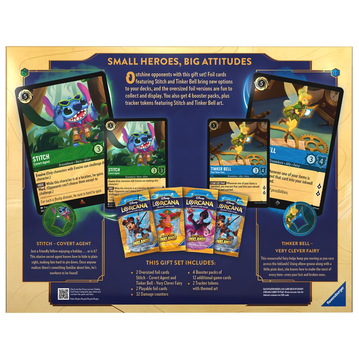 Ravensburger Disney Lorcana Into the Inklands Gift Set – Trading Card Game for Kids and Adults