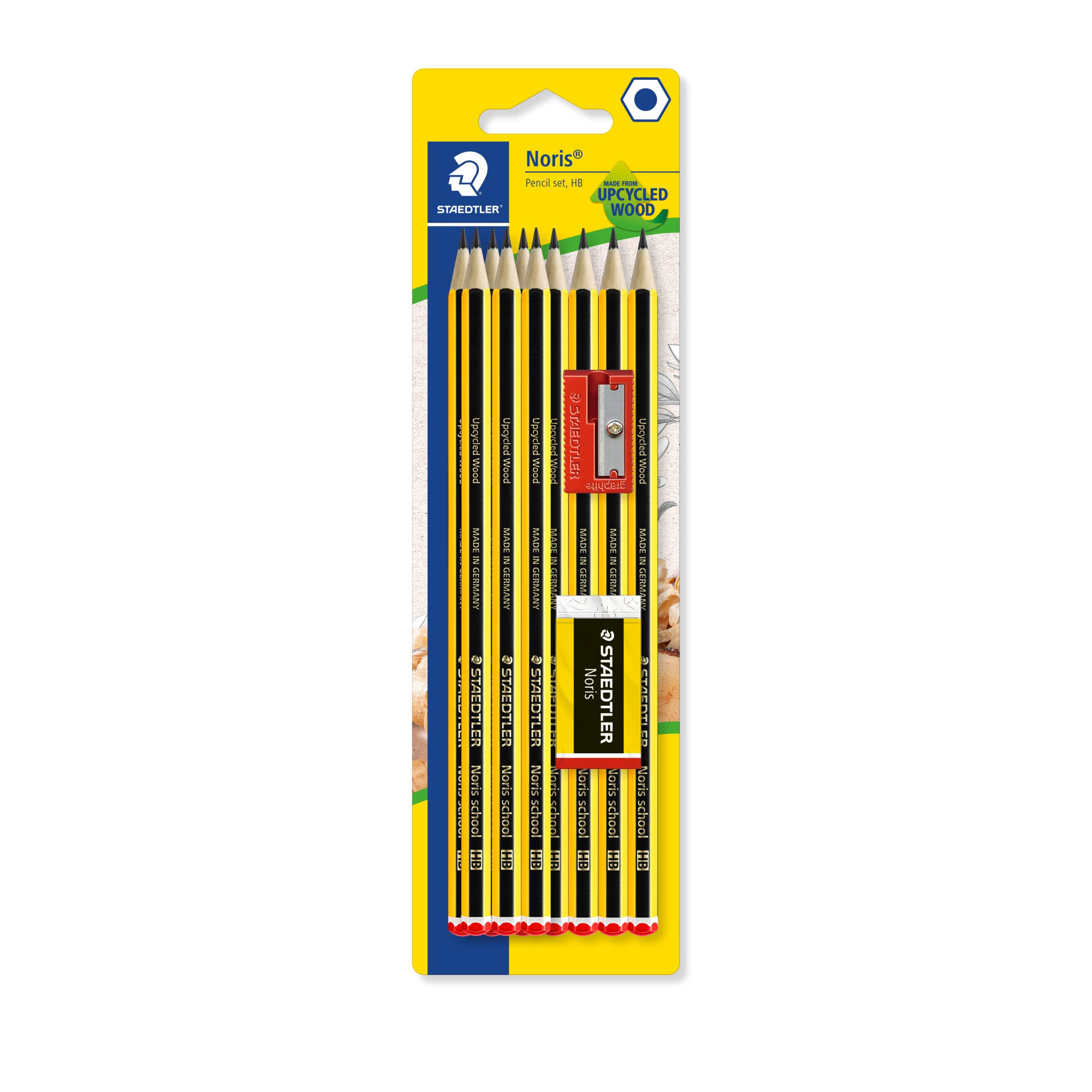 STAEDTLER Noris Graphite Pencils - HB Hardness, Break-Resistant | Pack of 10