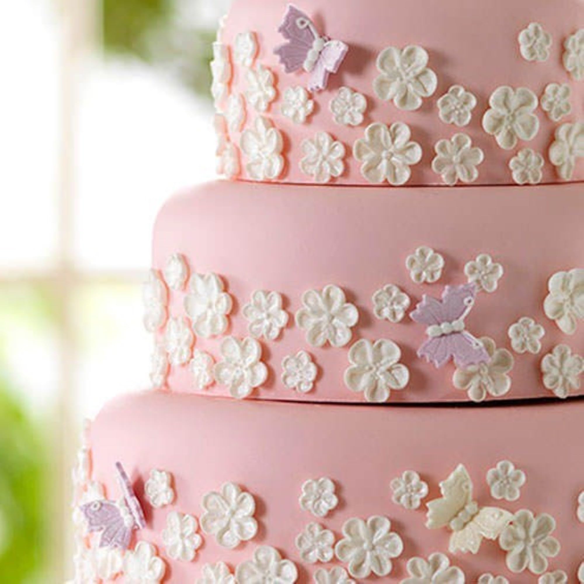 Culpitt Lustred Sugar Butterflies - 18 Edible Cake Decorations | Pastel Shades | 40mm