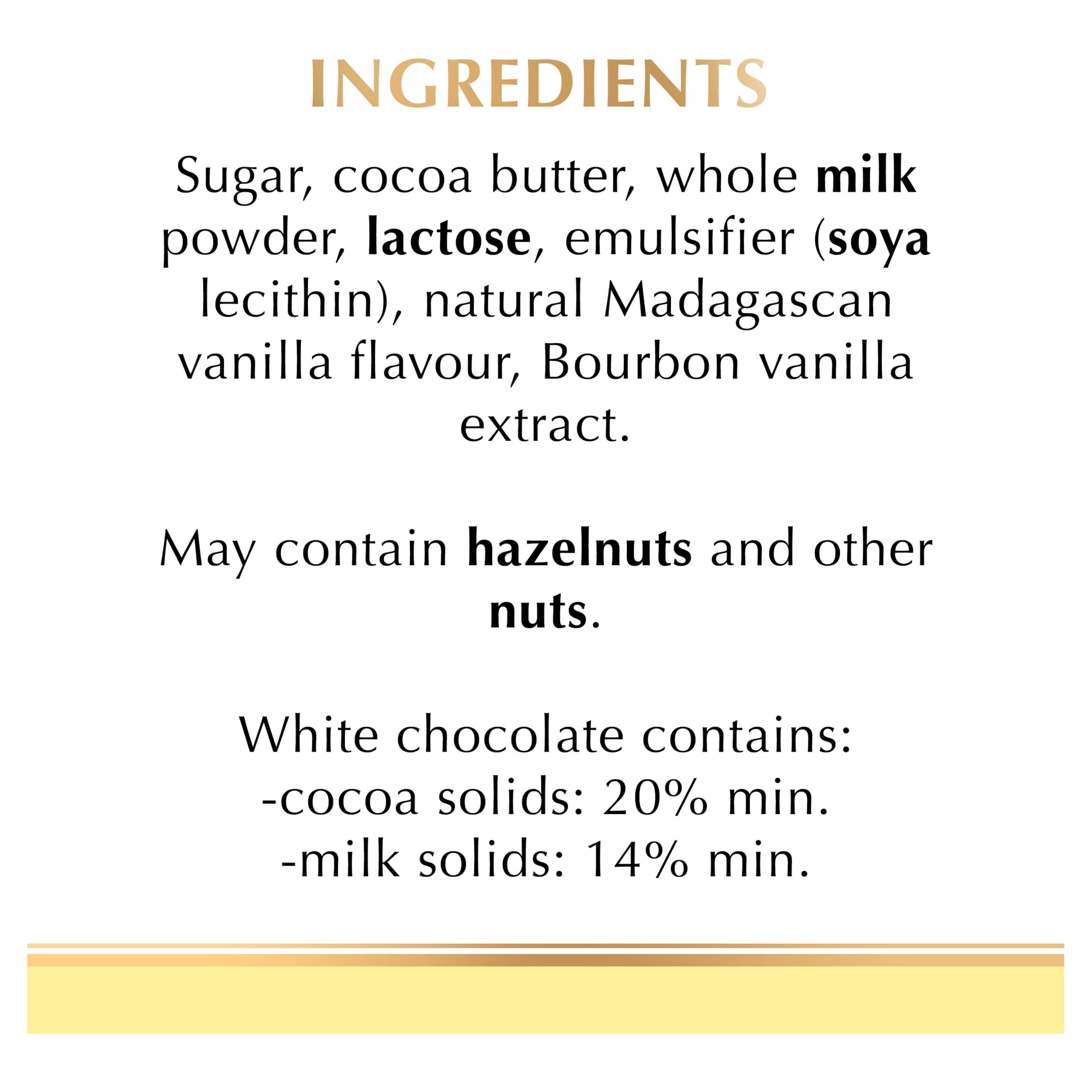Lindt EXCELLENCE White Chocolate Bar with Madagascan Vanilla - 100g 5