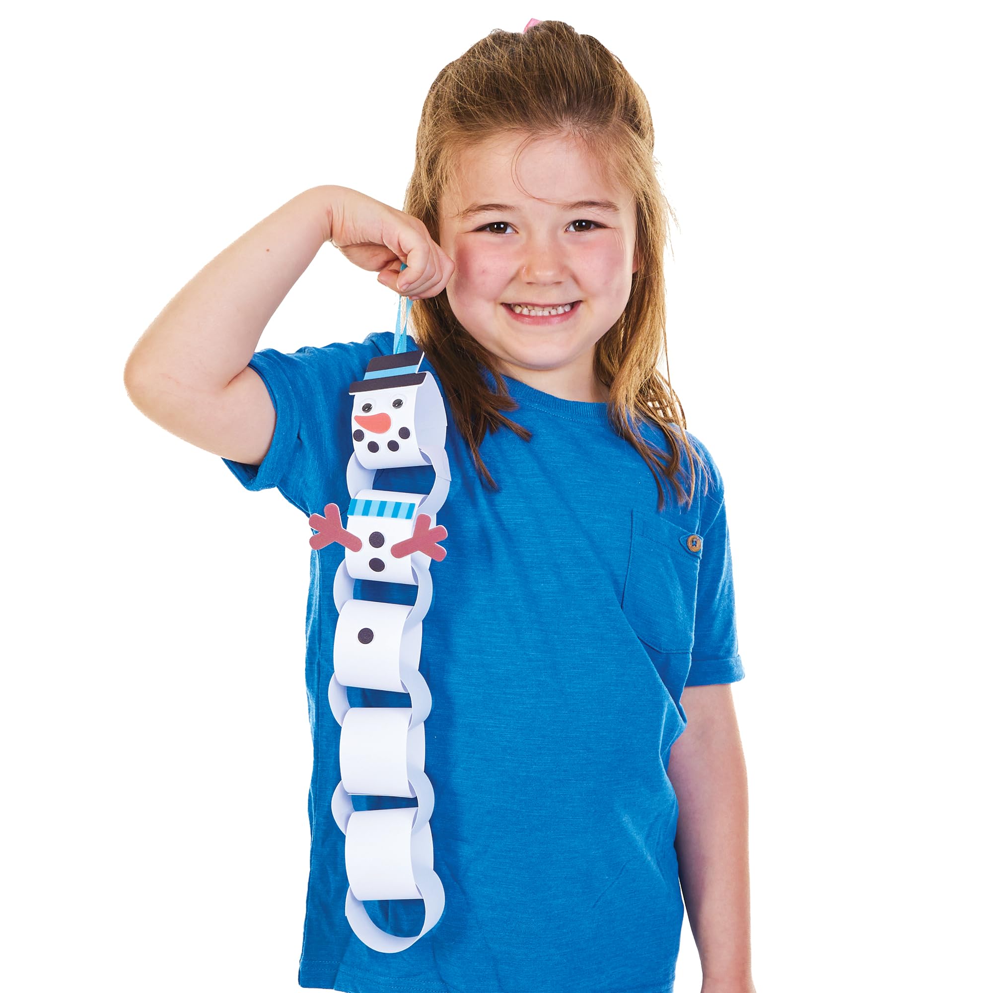 Baker Ross FN344 Christmas Characters Paper Chain Craft Kits - Pack of 4 (Santa, Reindeer, Snowman, Elf) 11