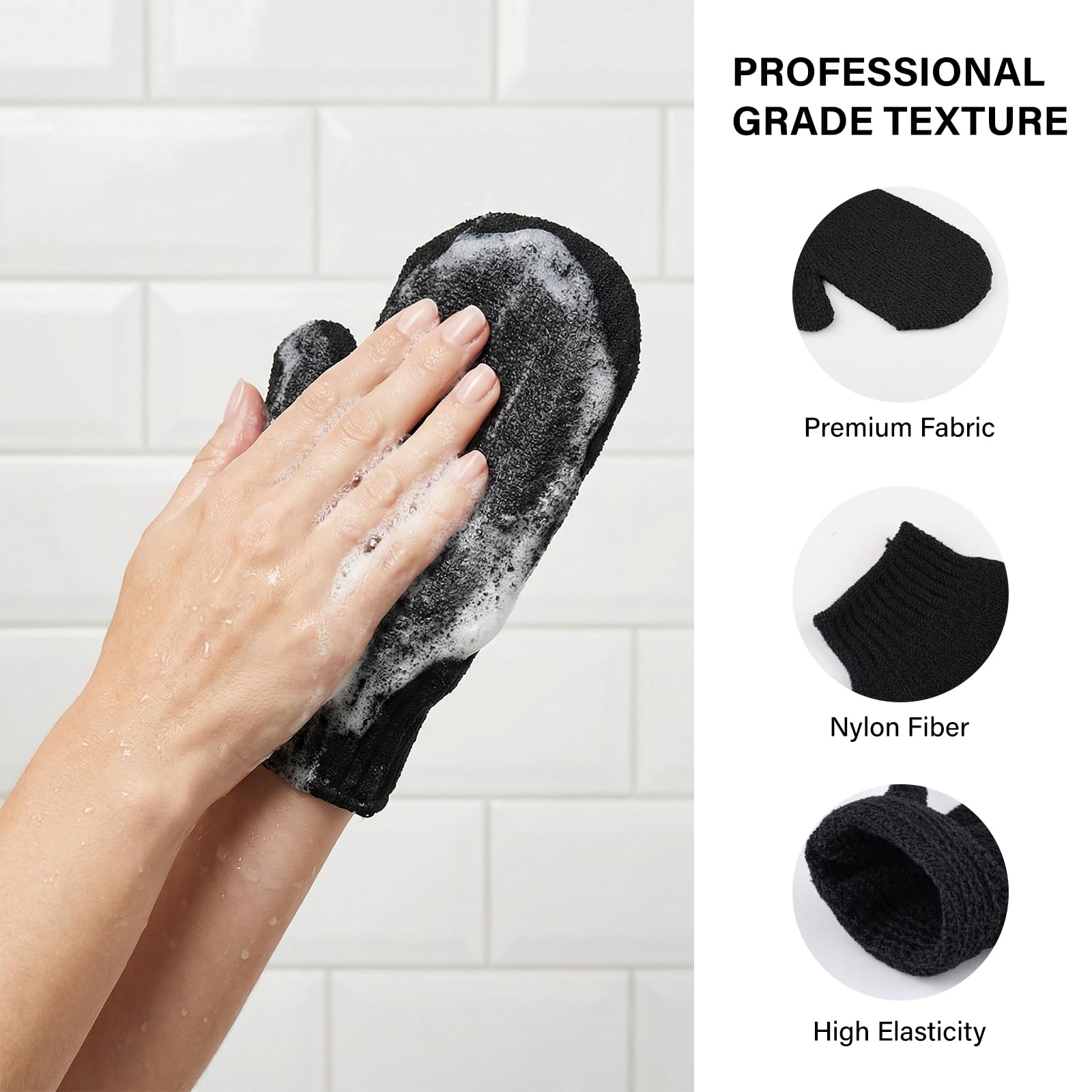 Lafefe Exfoliating Towel Gloves Set - Deep Clean & Pore Unclogging | Unisex Adult | 2 Items 4