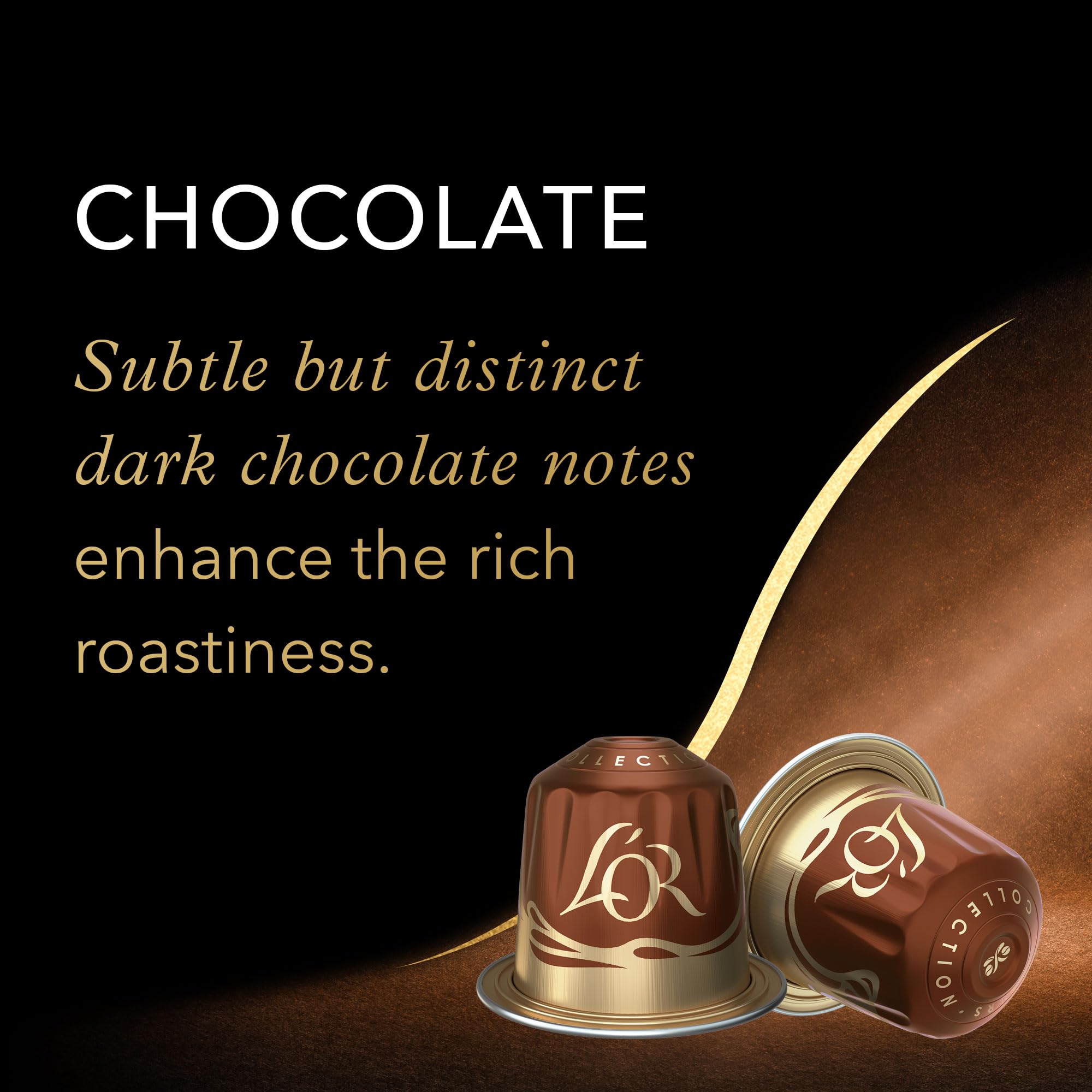 L'OR Espresso Chocolate Flavour Coffee Pods X10 (Pack of 10, 100 Aluminum Capsules) 4