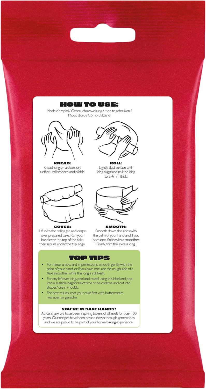 Renshaw Just Roll With It Fondant Icing - Pastel Green, 250g
