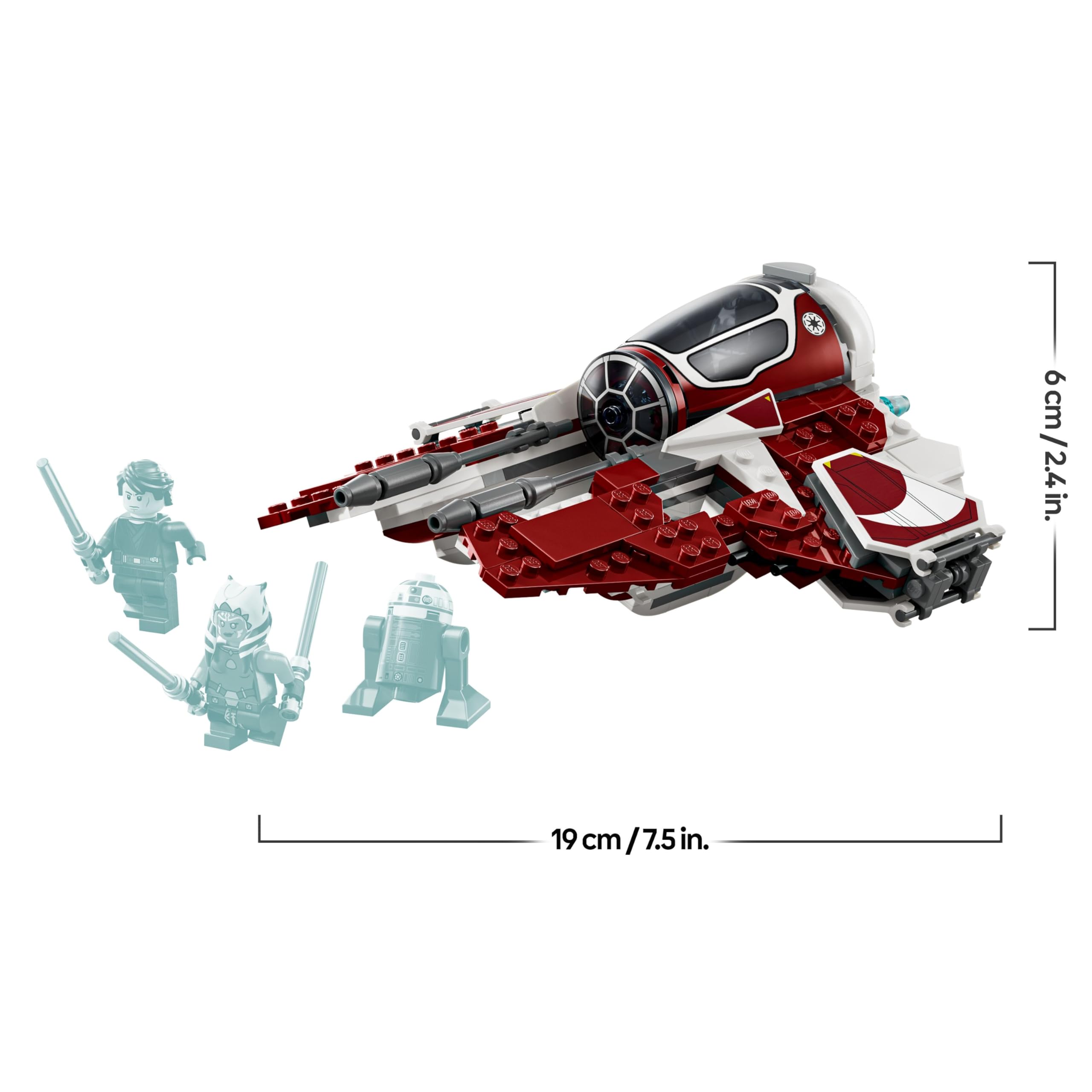 LEGO Star Wars 75401 Ahsoka’s Jedi Interceptor Building Set with 2 Minifigures | Ages 8+ 8