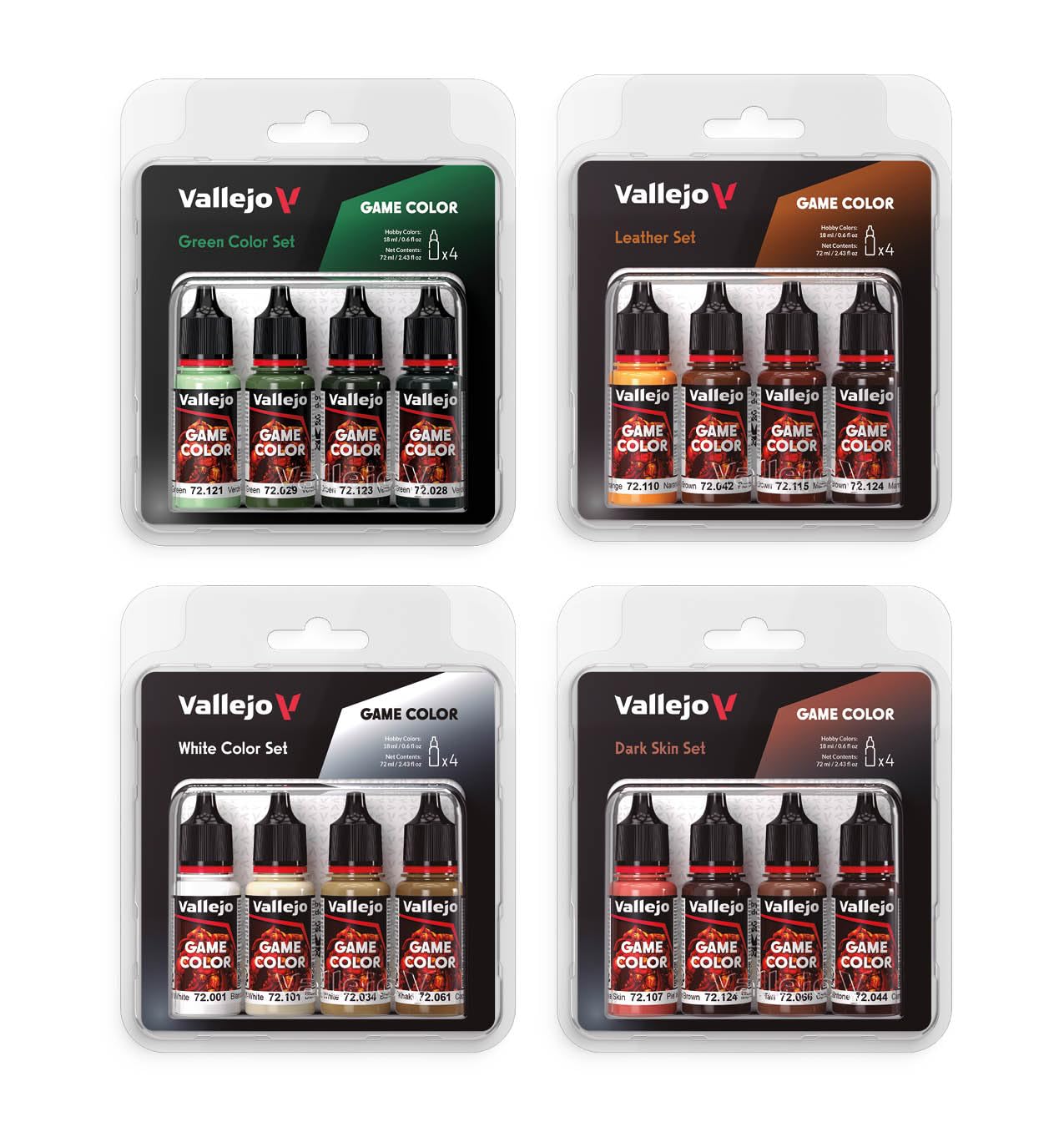 Vallejo Game Color Acrylic Paint Set - Purple Colors (4 x 18ml Bottles) 7