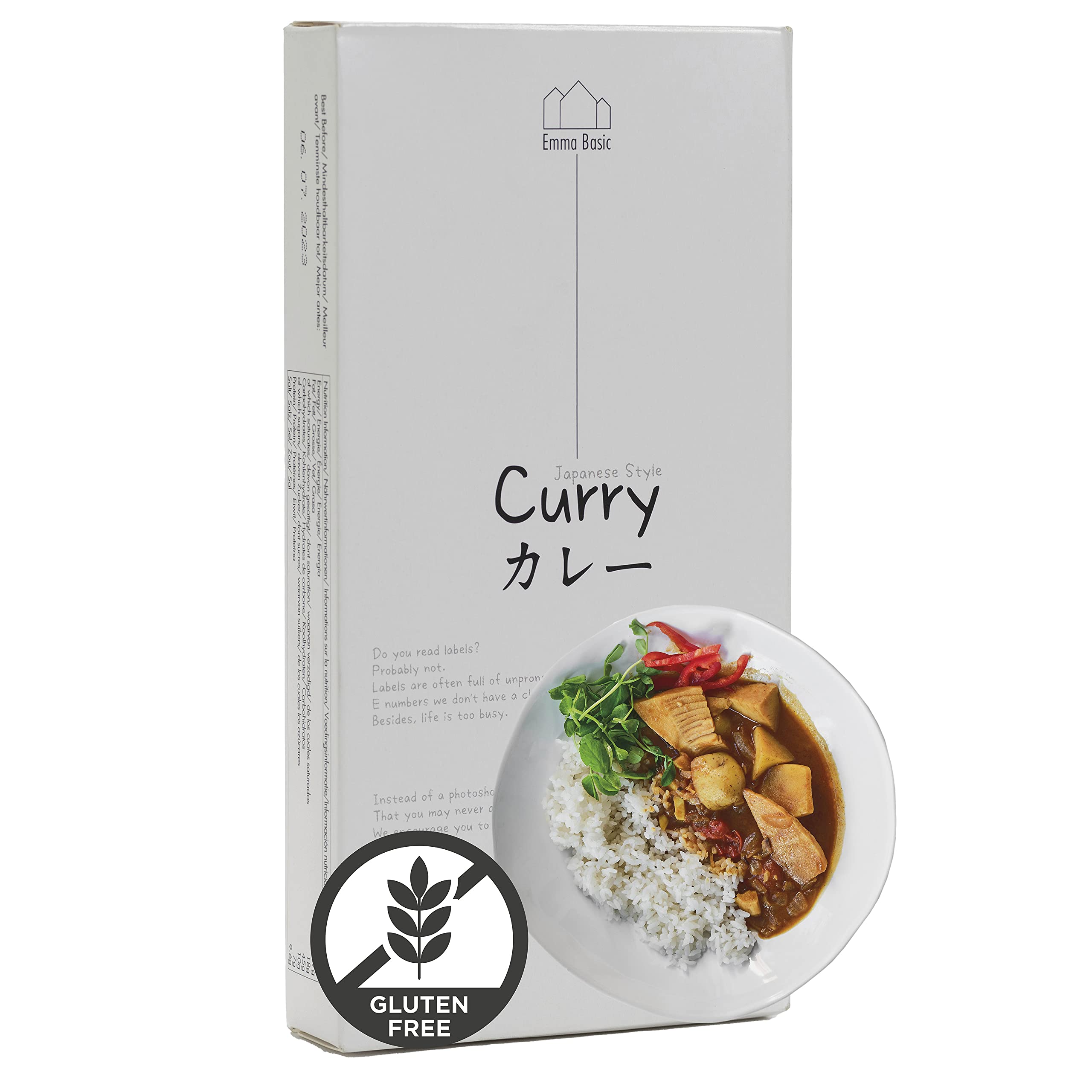 Emma Basic Japanese Style Curry 200g | Vegan & Gluten-Free Cooking Block 6