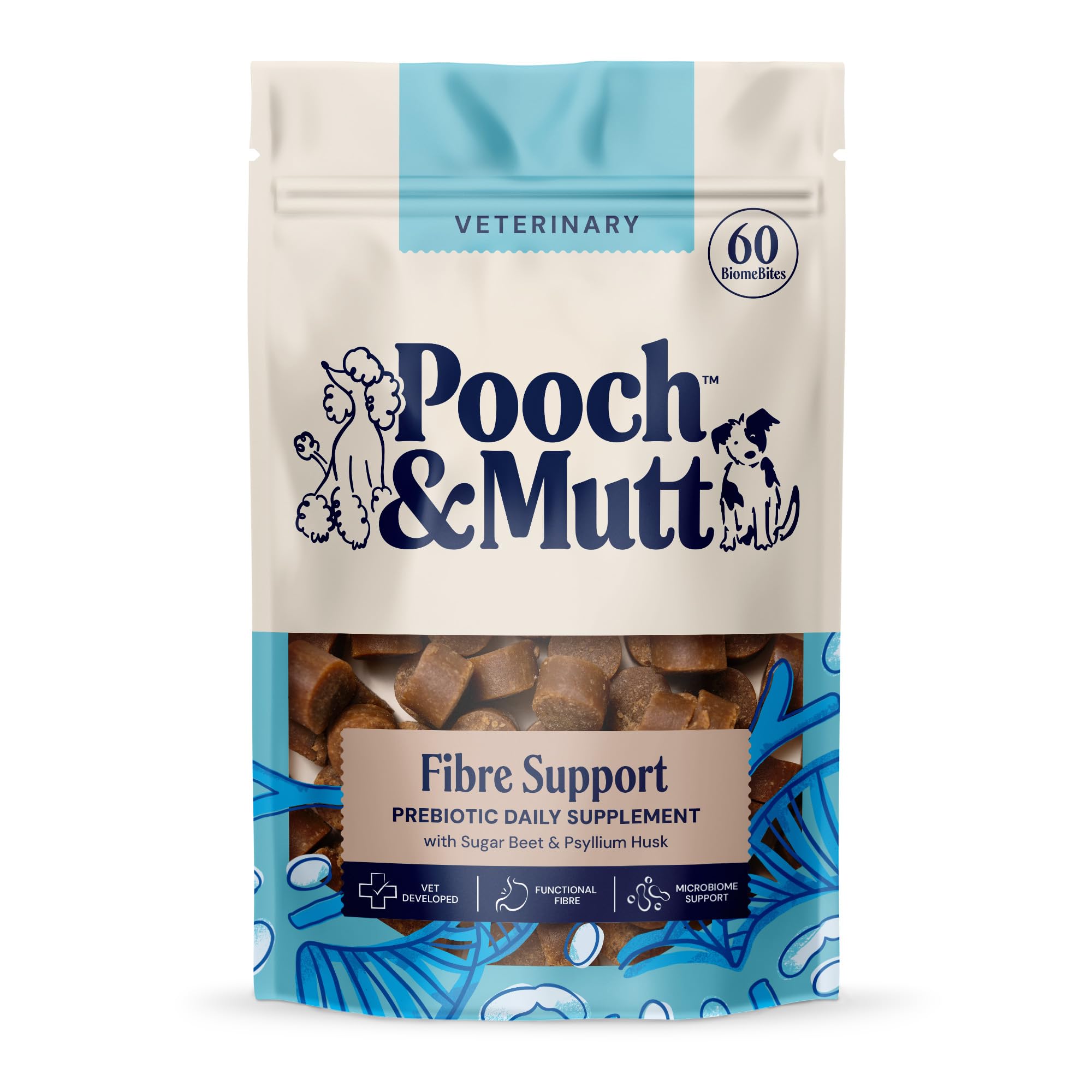 Pooch & Mutt Fibre Support Supplement for Dogs - Supports Gut Health & Digestion | 180g 1