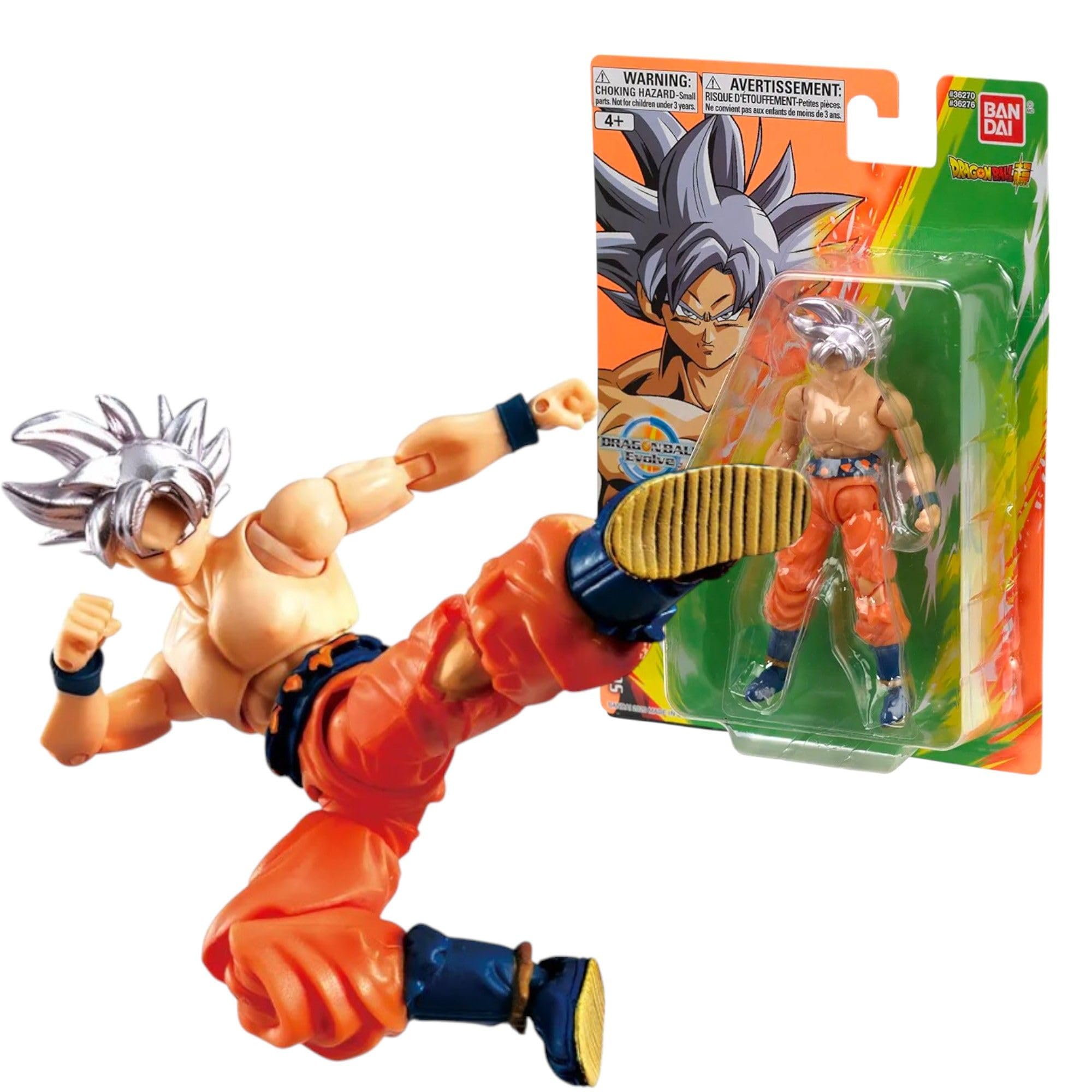 BANDAI Dragon Ball Evolve Ultra Instinct Goku Action Figure - 12.5cm Collectible Anime Toy