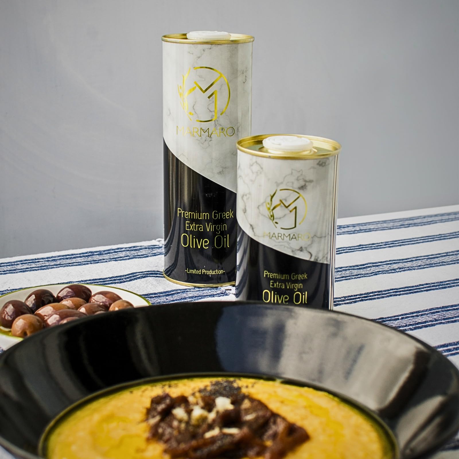Marmaro Premium Greek Extra Virgin Olive Oil | Chalkidiki Origin | 500ml Tin