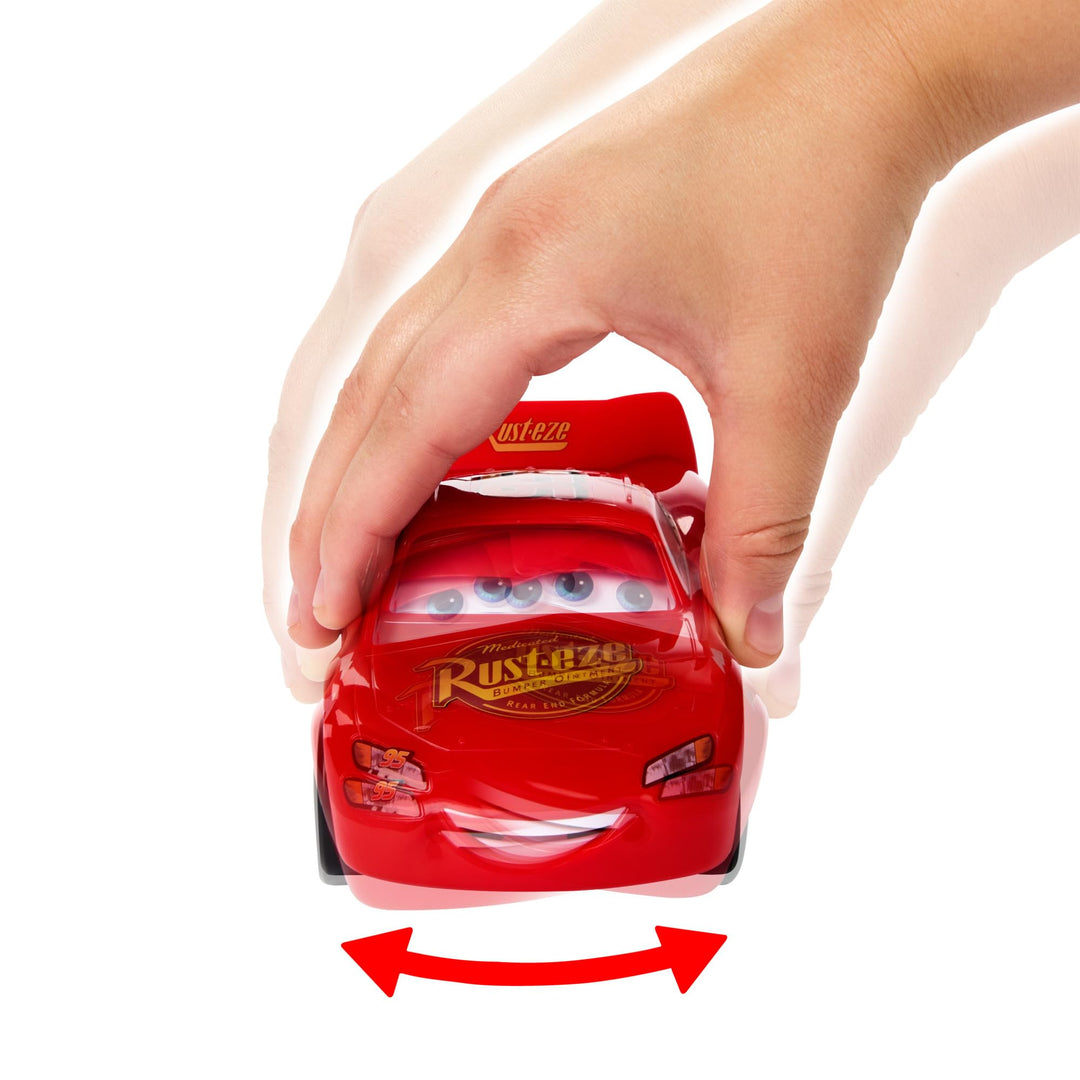 Disney and Pixar Cars Moving Moments Lightning McQueen Vehicle - Interactive Moving Eyes & Mouth, No Batteries Needed
