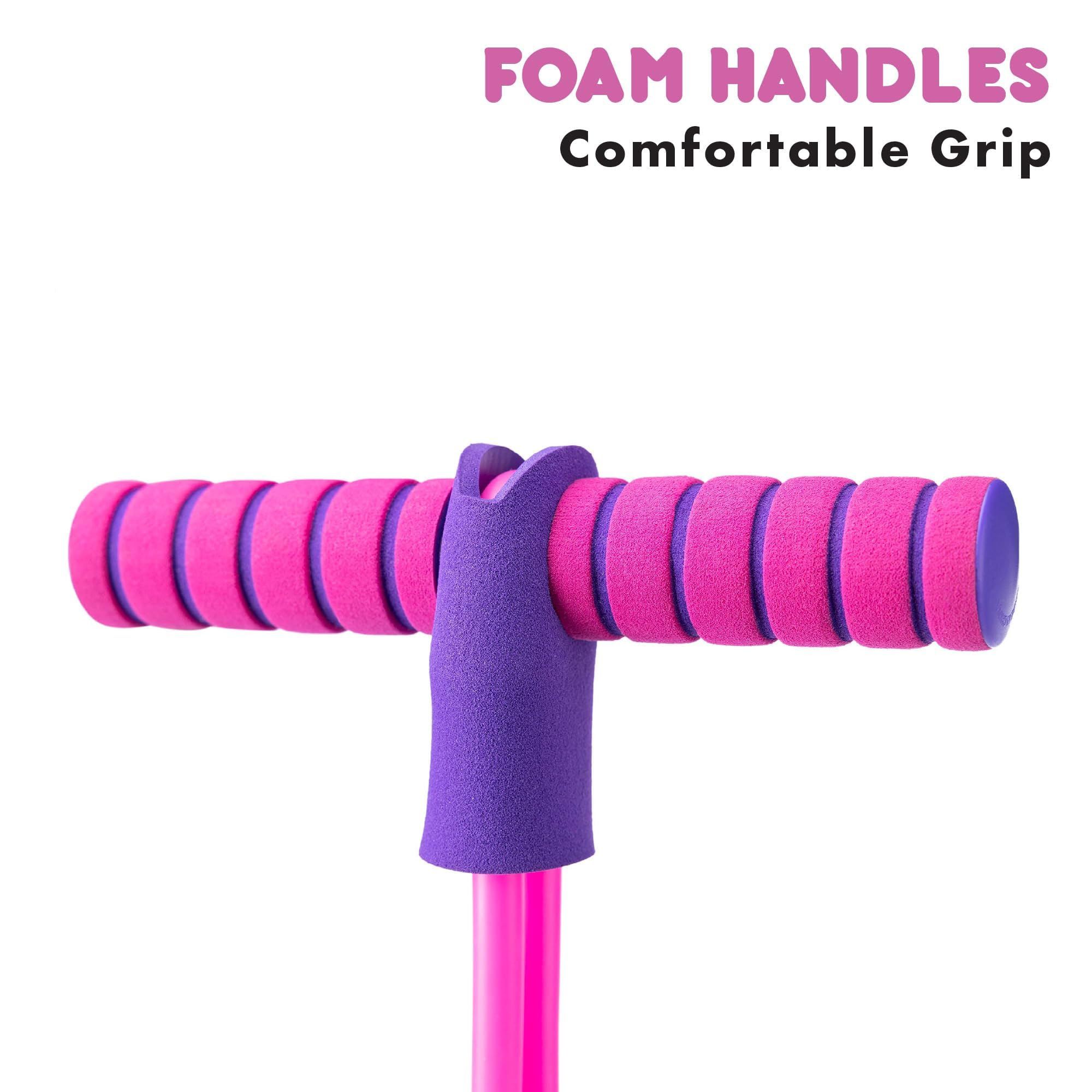 Toyrific Jump ‘N’ Bouncer Bungee Hopper - Ideal First Pogo Stick for Kids 3+ | Max 50kg | Purple 6
