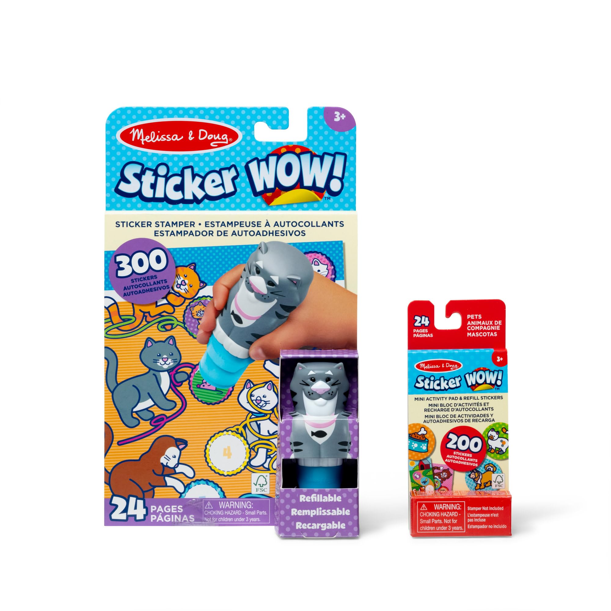 Melissa & Doug Sticker WOW! Cat Bundle with 500 Stickers and Mini Activity Pad