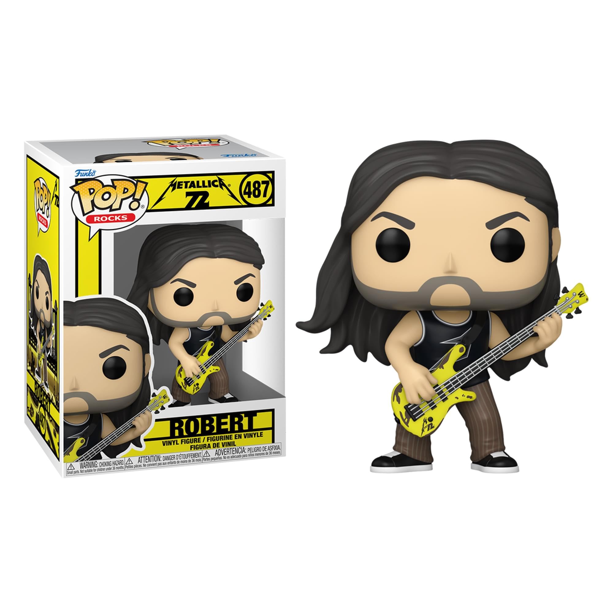 Funko Pop! Rocks: Robert Trujillo (Metallica) Collectible Vinyl Figure | Approx 3.75 Inches Tall 1