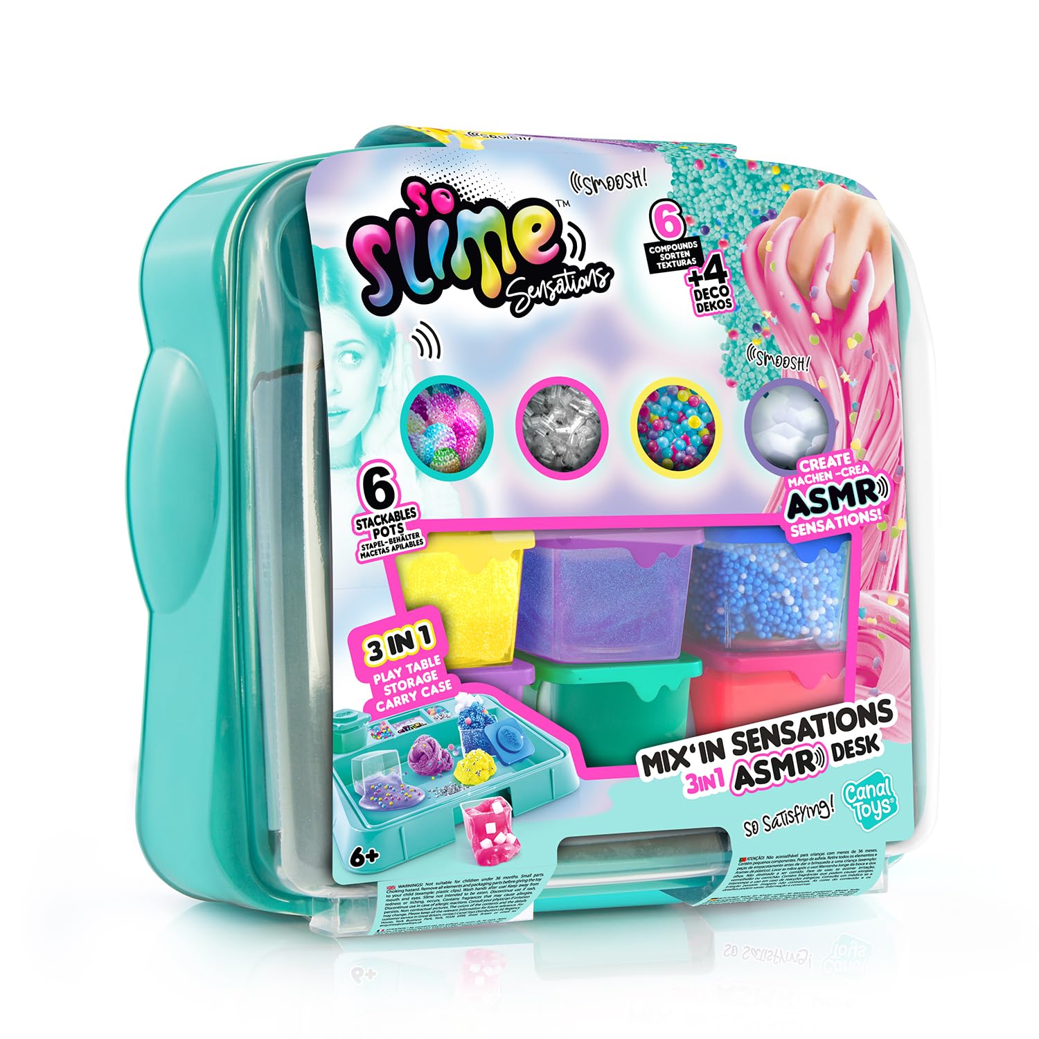 So Slime Sensations Mix’In Sensations 3-in-1 ASMR Slime Desk - Blue 4