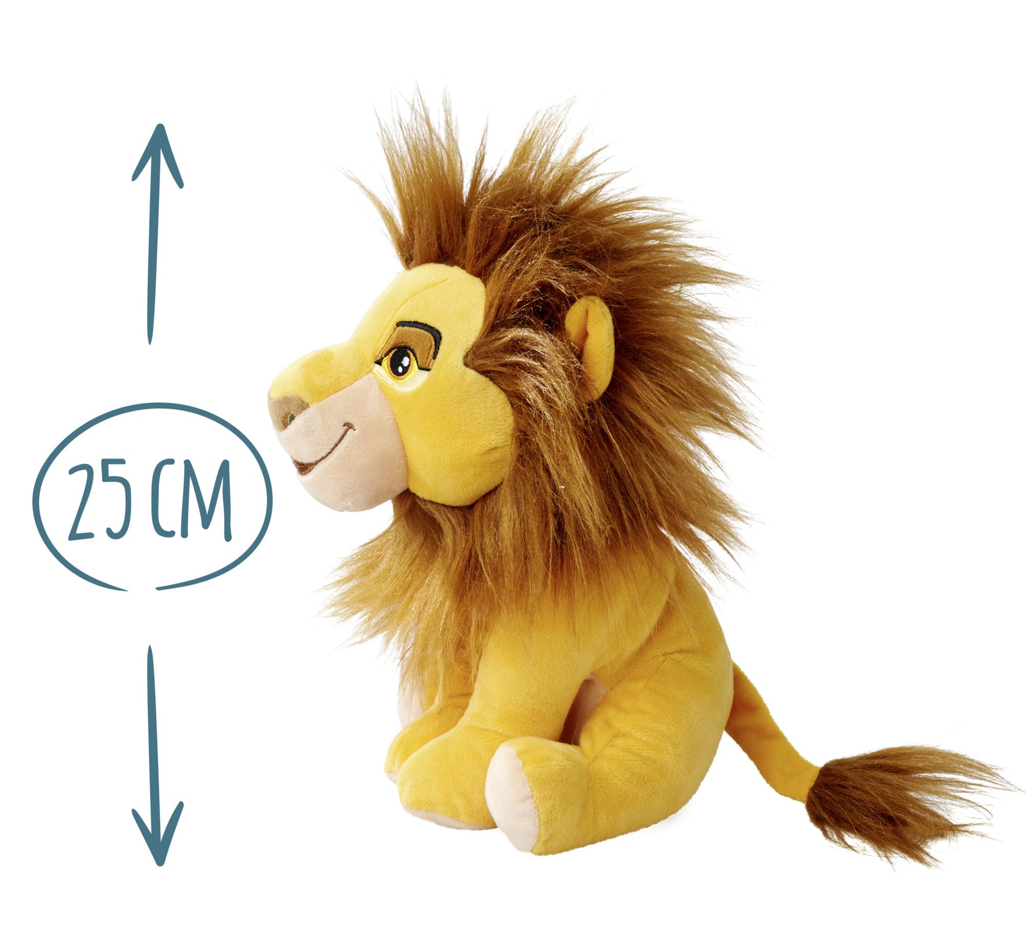 Simba Disney Lion King Mufasa Stuffed Toy - 30th Anniversary Edition | 25cm Tall