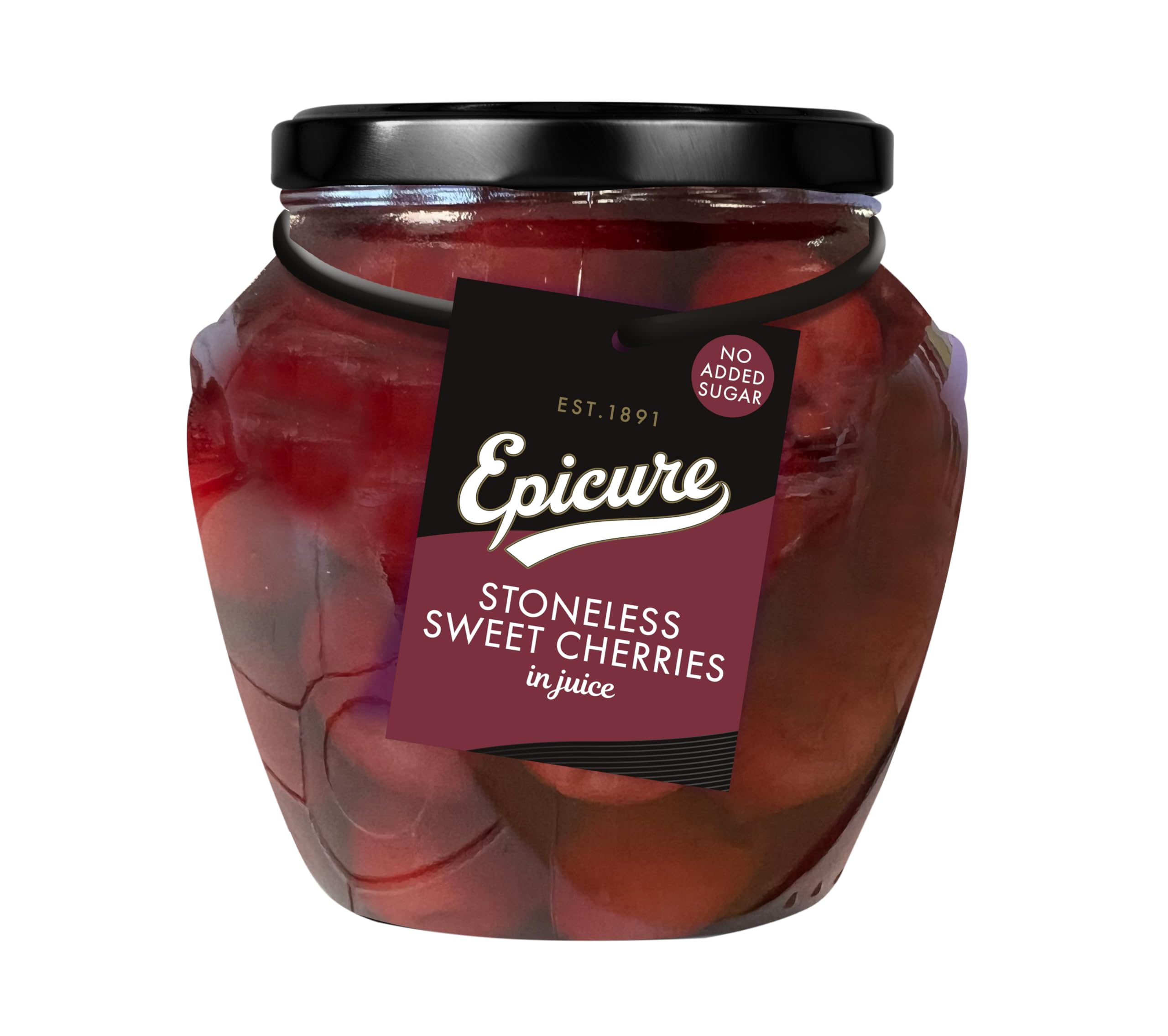 Epicure Premium Sweet Cherries Juice - Naturally Sweetened, Versatile Ingredient | 550 g Jar 1