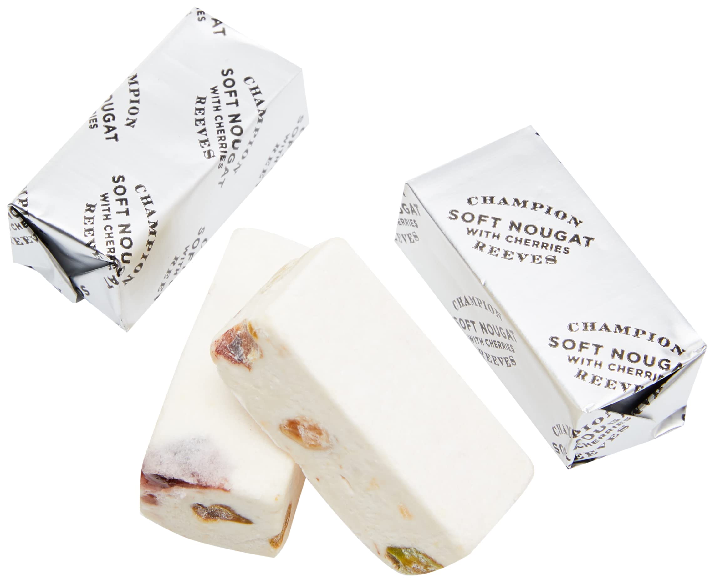 Champion & Reeves Weicher Nougat mit italienischen Kirschen, gerösteten Pistazien und blanchierten Mandeln – 12 Stück