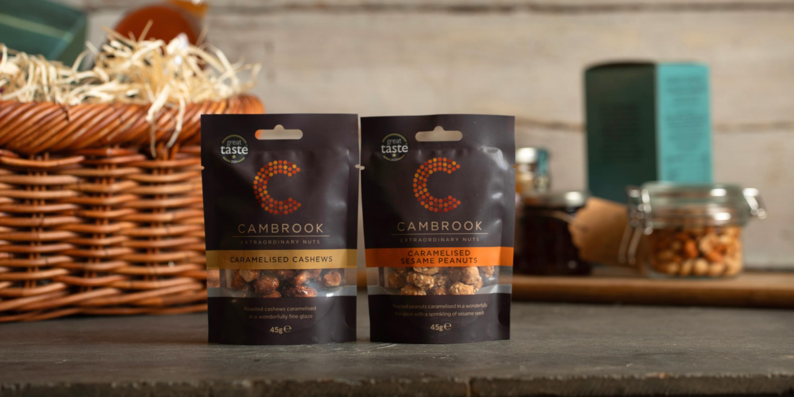 Cambrook Caramelised Sesame Peanuts - Roasted & Glazed | 45g Bag 3