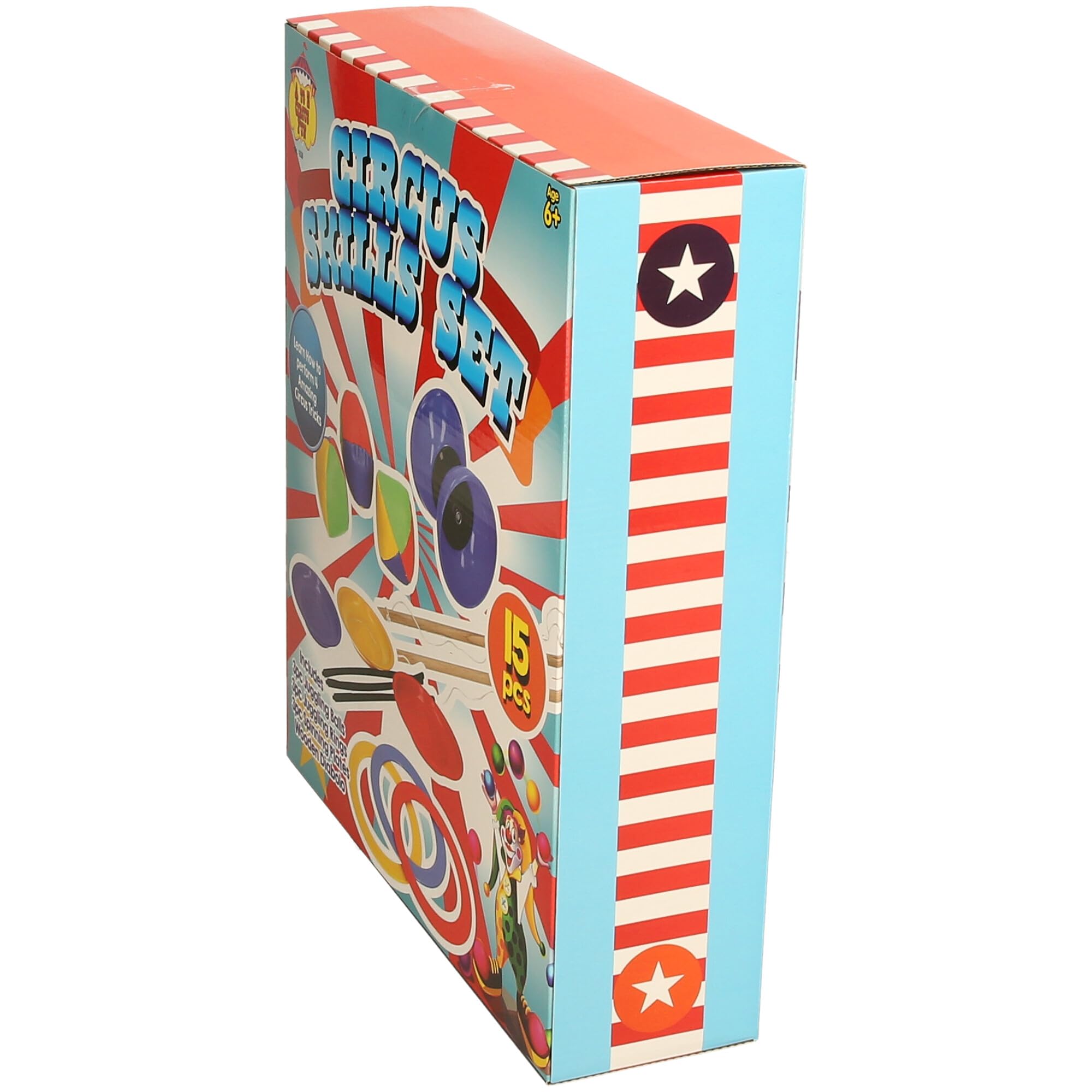 Tent Fun Circus Skills Set - 15-Piece Juggling & Spinning Toys for Kids 6+ 14