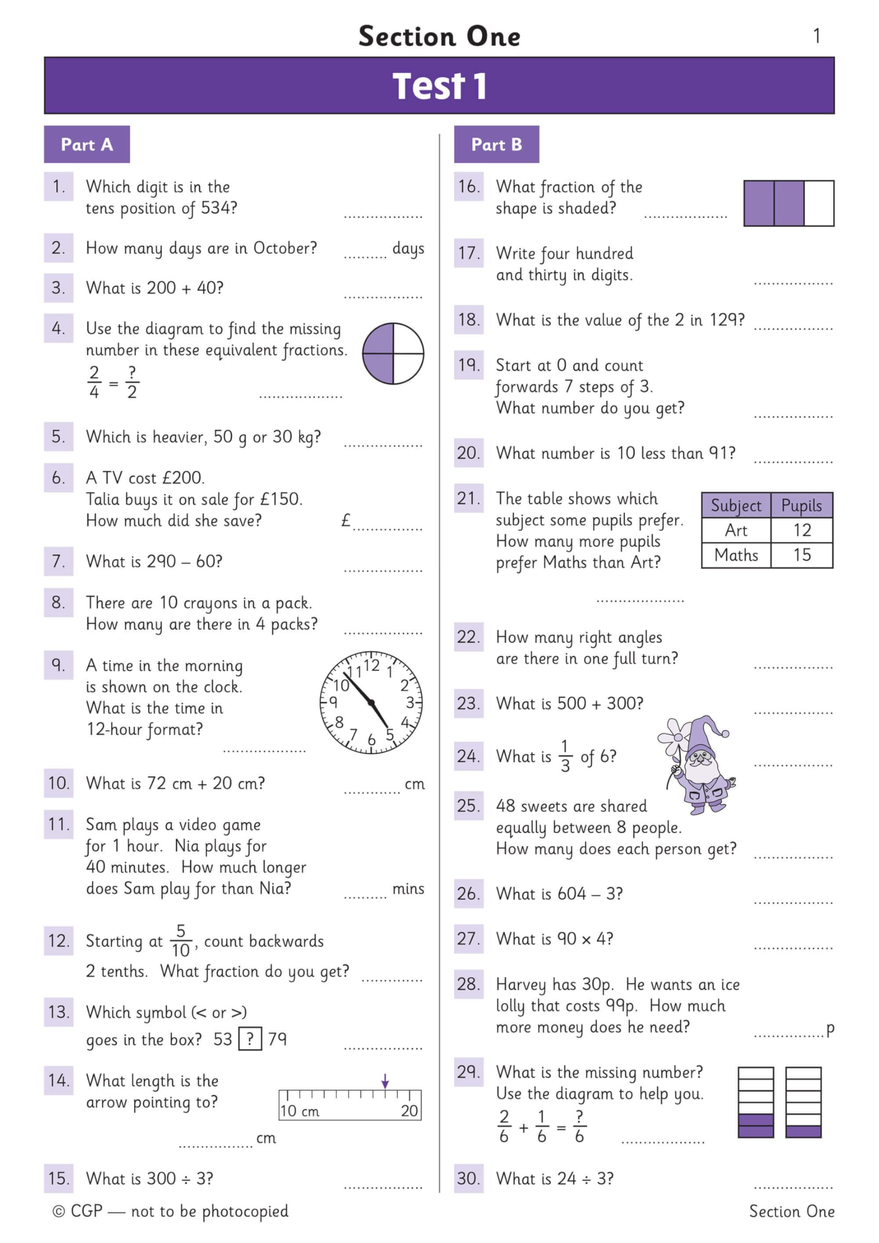CGP Books New KS2 Maths Year 3 Mental Arithmetic Targeted Question Book - Ages 7-8 | Paperback