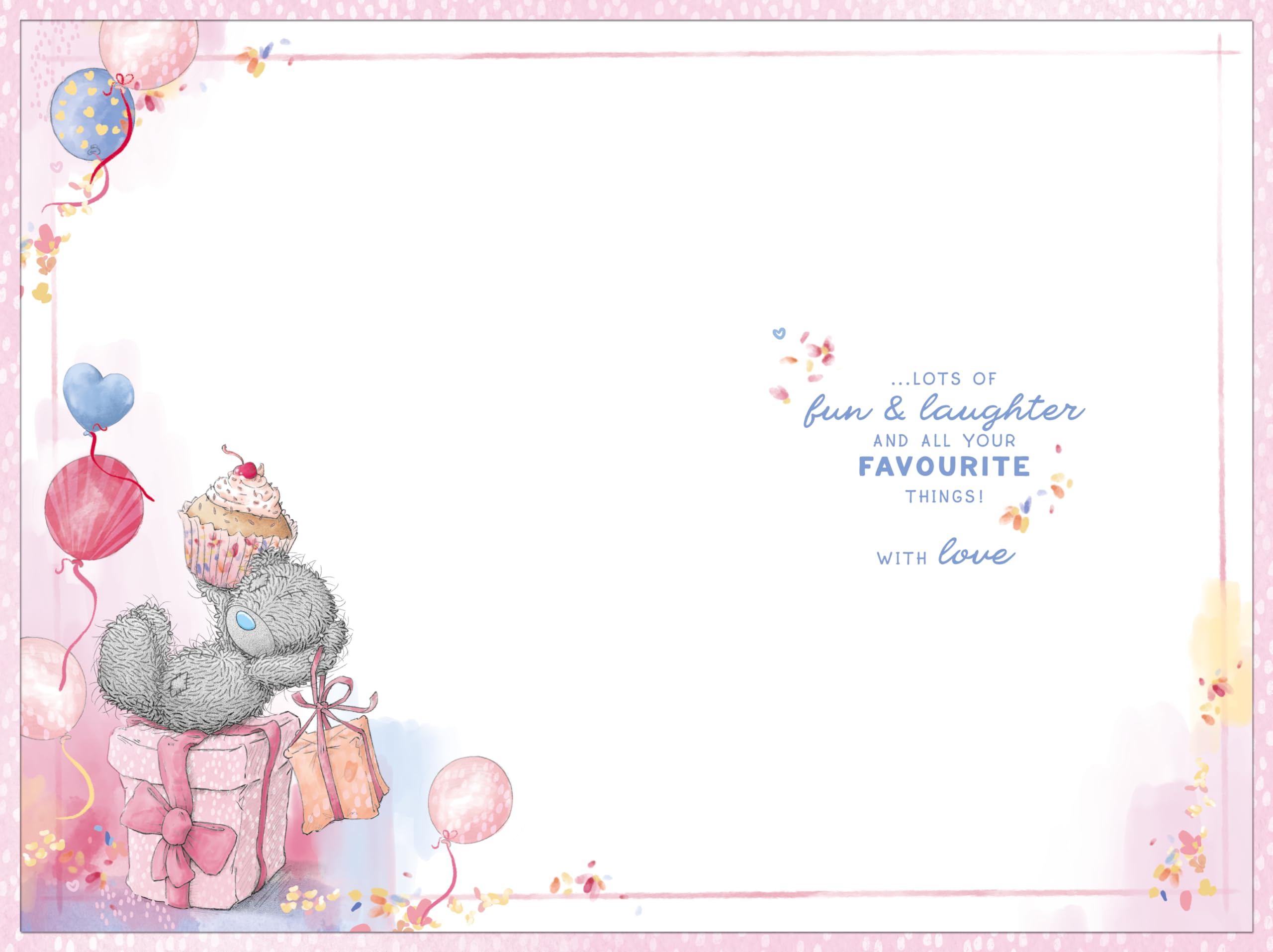Me To You Tatty Teddy Lovely Daughter Birthday Card | Luxury Gold Foil | 6 x 9 inches