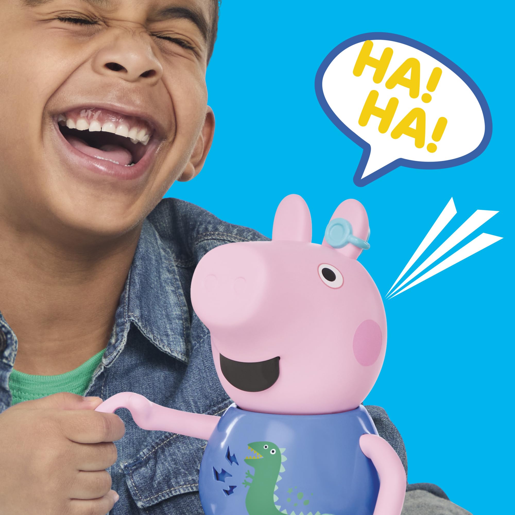 Peppa Pig Joke & Sing George 20-cm Figure - 50+ Sounds & Songs | Ages 3+ 5