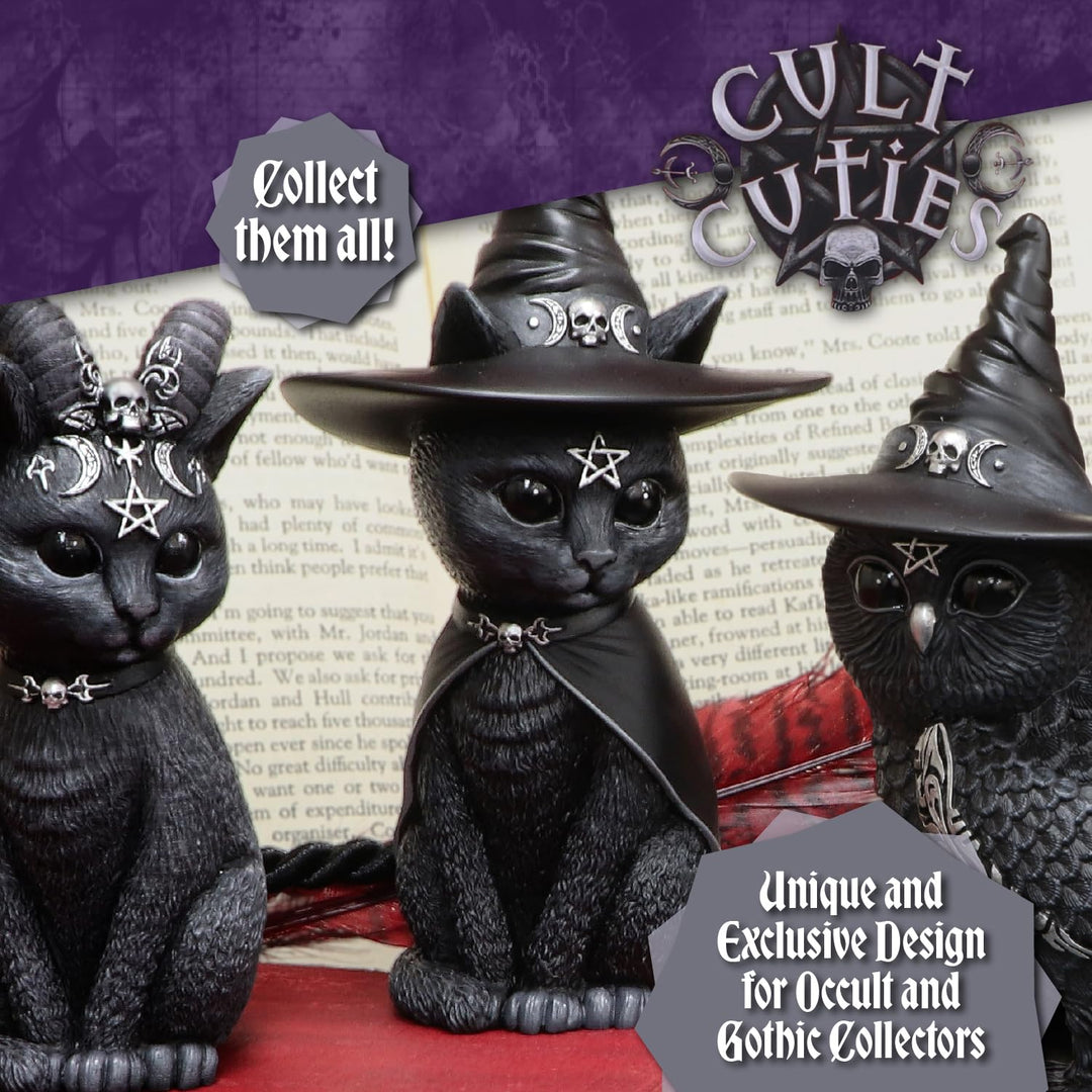Nemesis Now Cult Cuties - Purrah Witches Hat Occult Cat Figurine