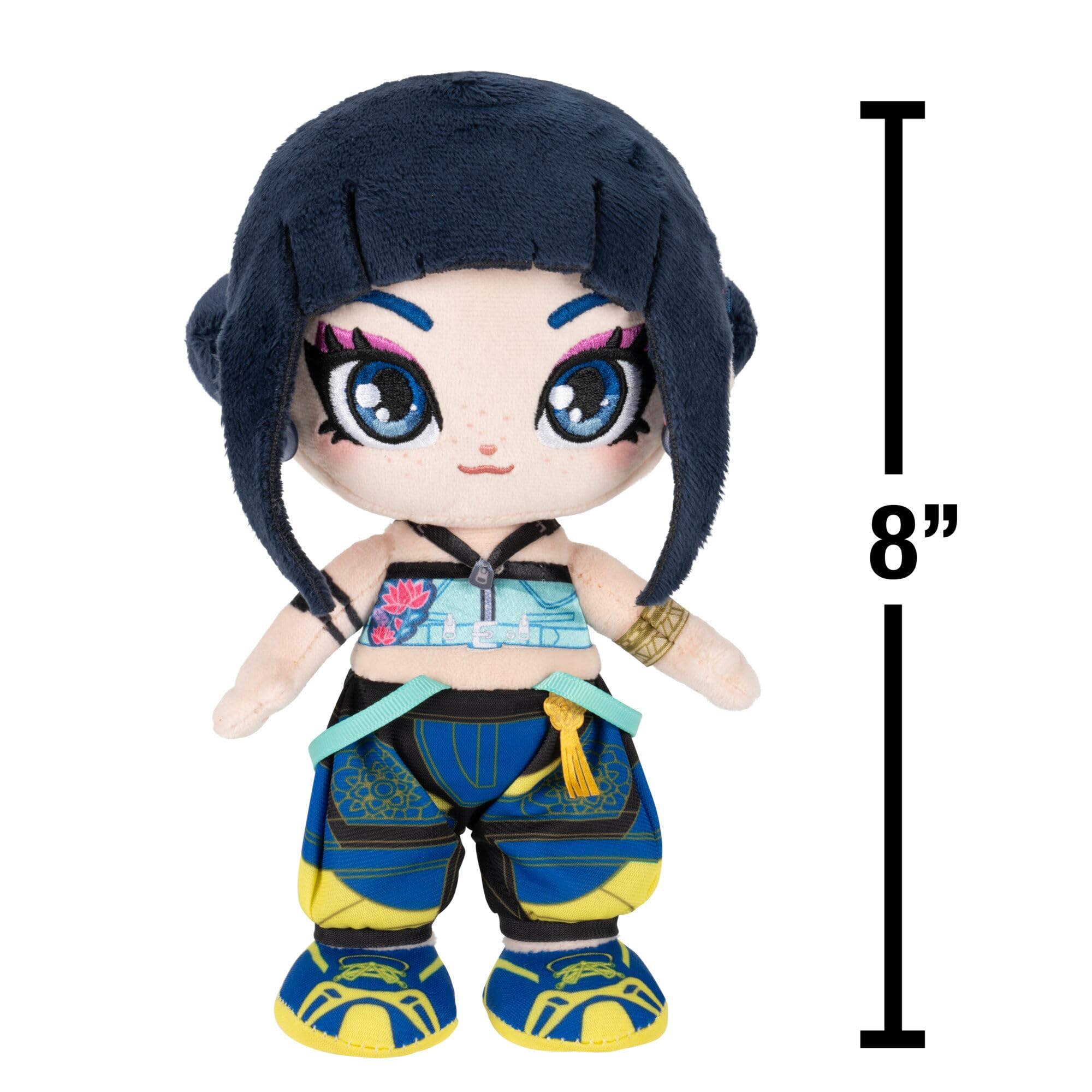 Jazwares KPop Demon Hunters Zoey Plush - 8-Inch Collectible Stuffed Toy | Ages 3+ 3