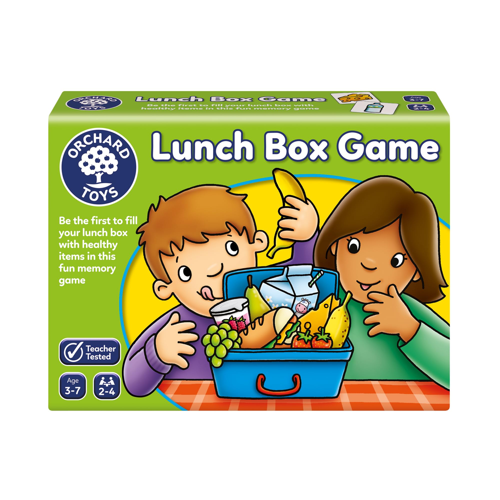 Orchard Toys Lunch Box Game - Memory & Matching Skills | Ages 3-7 | 2-4 Players