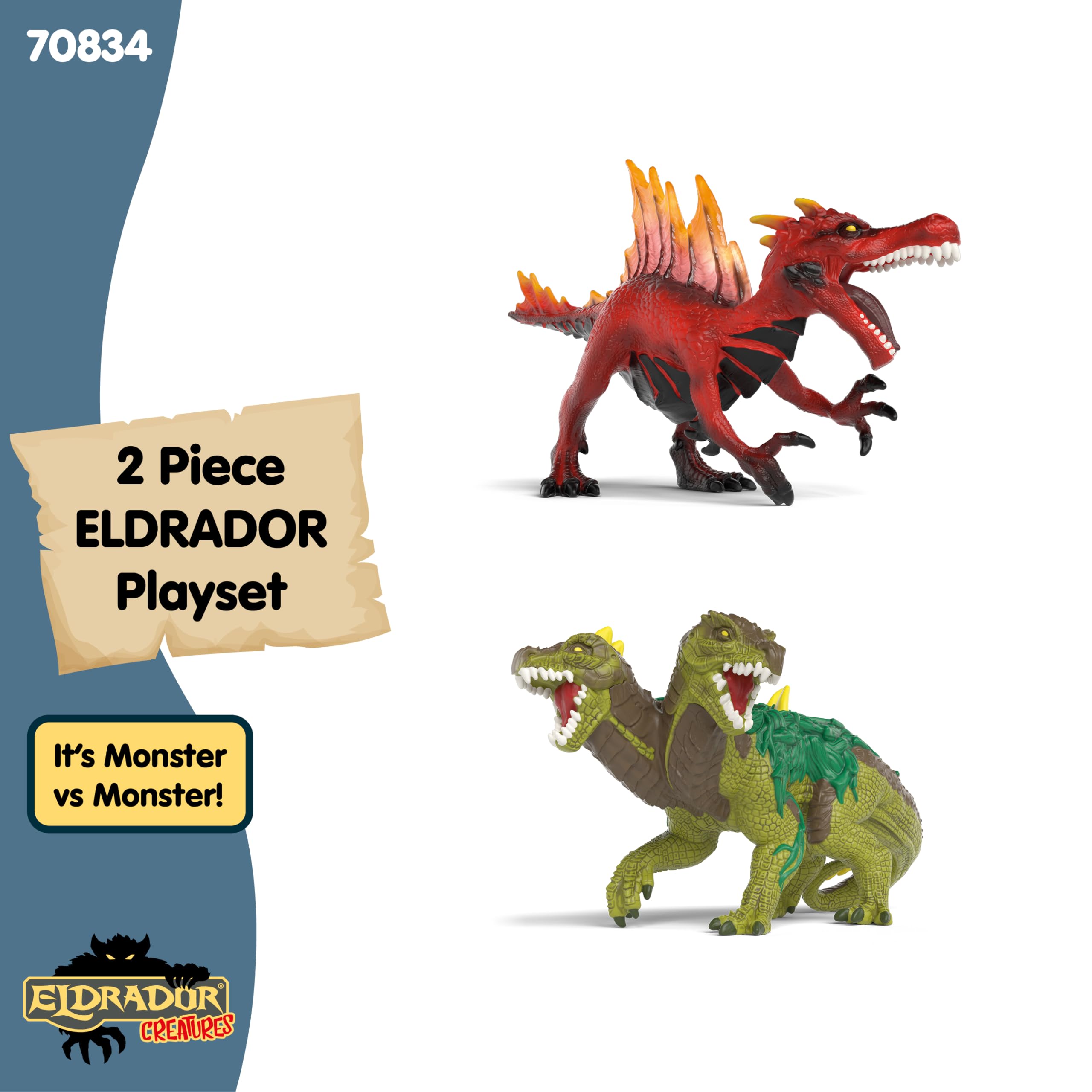 Schleich Eldrador Creatures - 2PC Lava vs Jungle World Playset | Model 70834 | Ages 3+ 6
