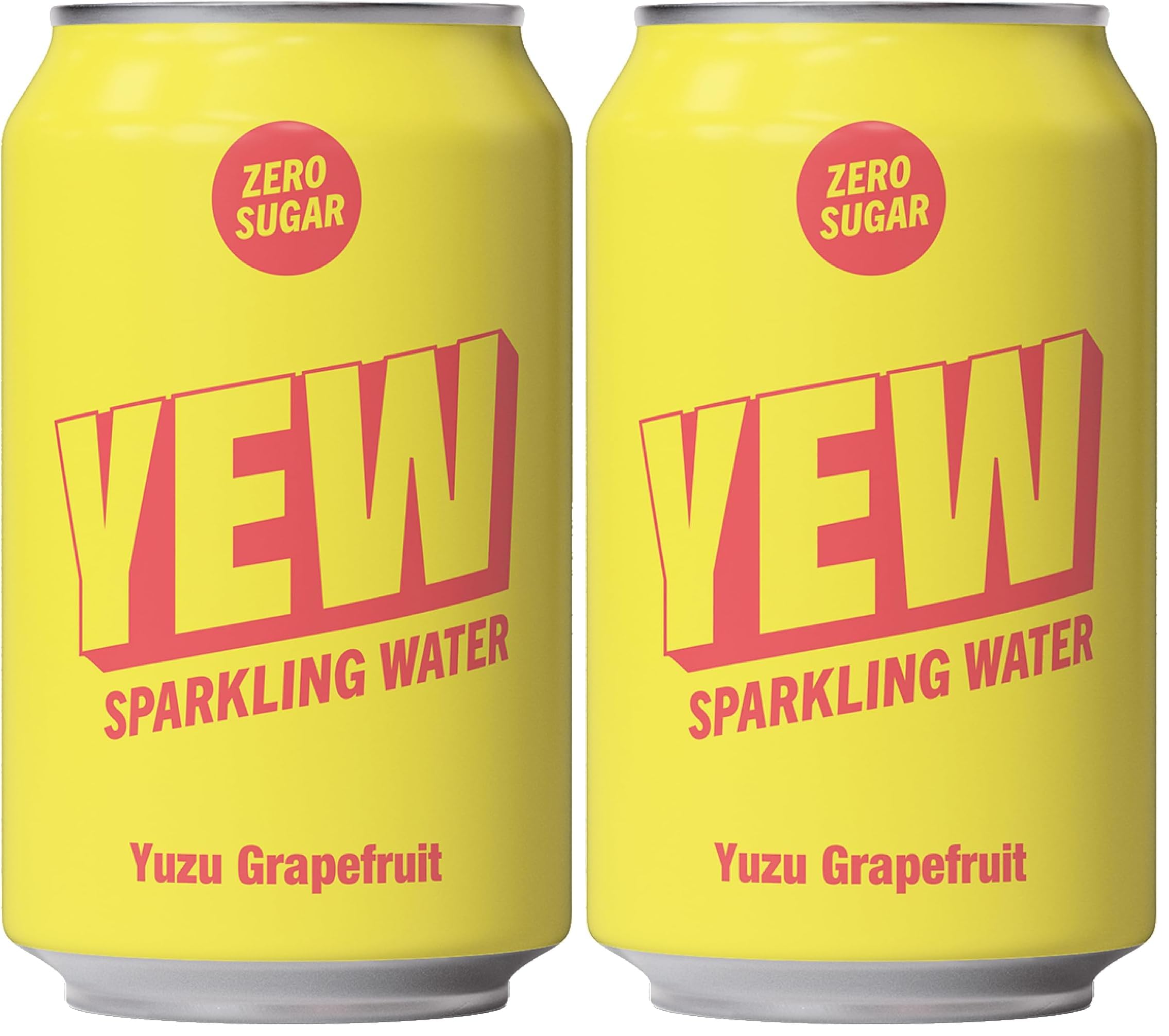 YEW Yuzu Grapefruit Sparkling Water - Zero Sugar, Zero Calories | 330ml Can (Pack of 2) 1