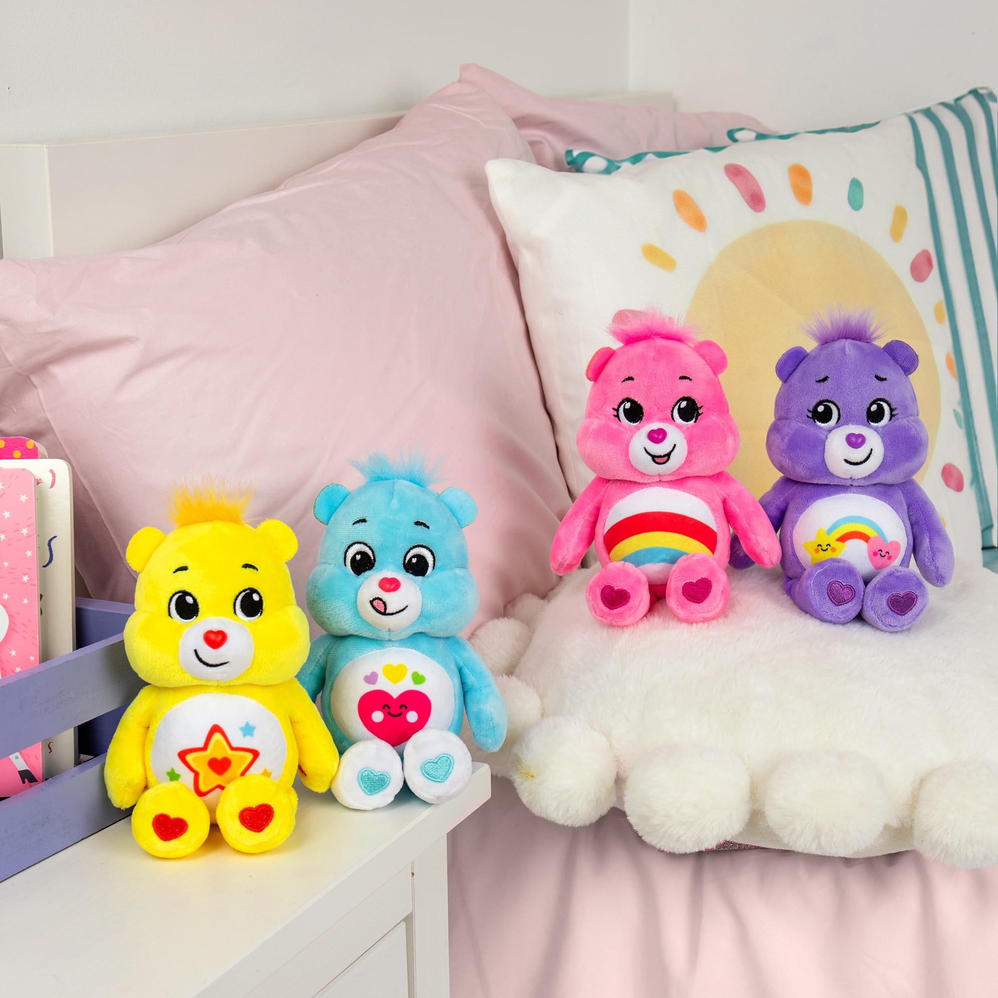 Care Bears Treasure Box - Set of 4 Beanie Plush Toys for Kids & Collectors 5