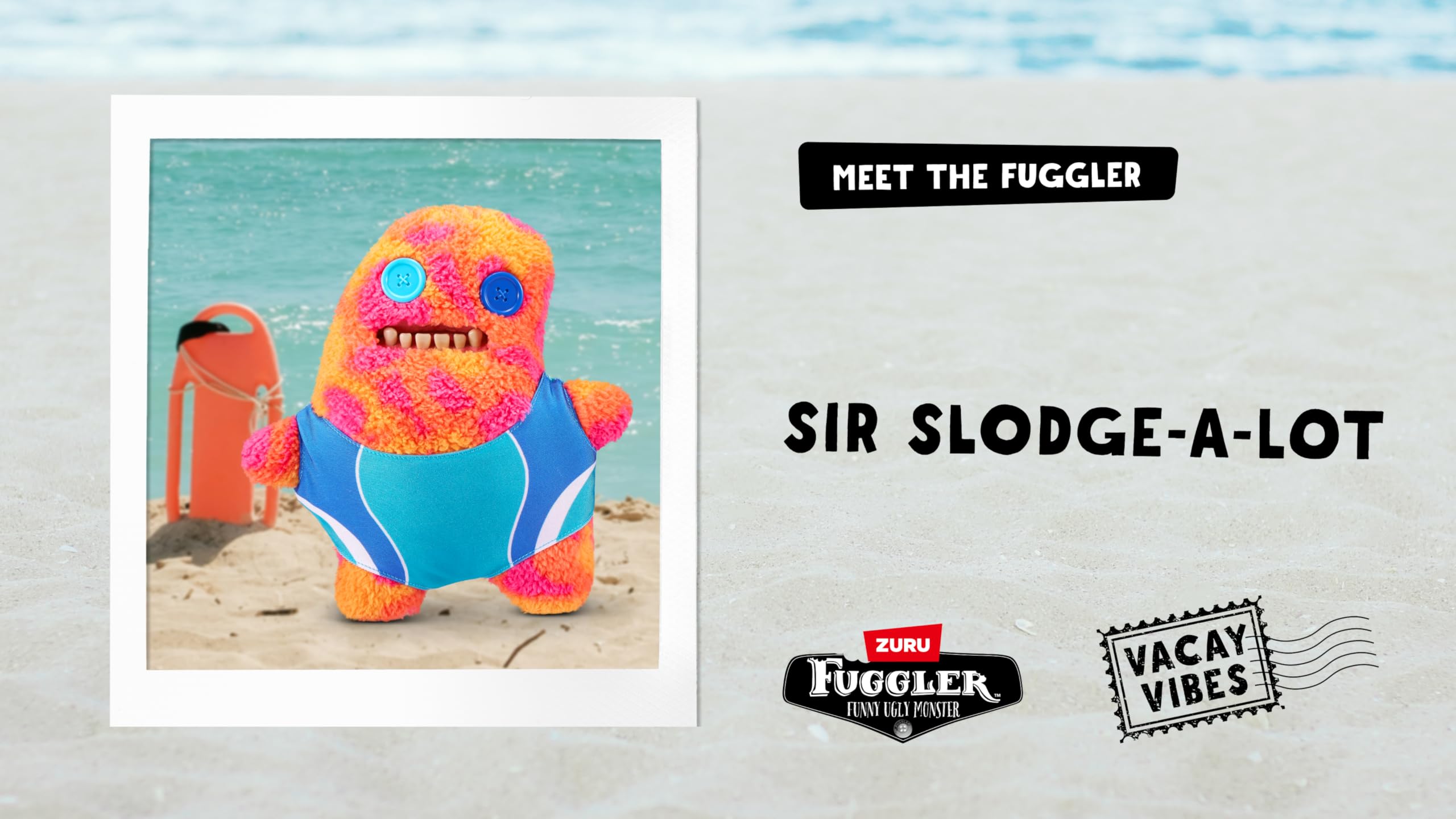 Fuggler Vacay Vibes - Sir Splodge a Lot Plush Collectible Toy (9-inch, 4+ Years)