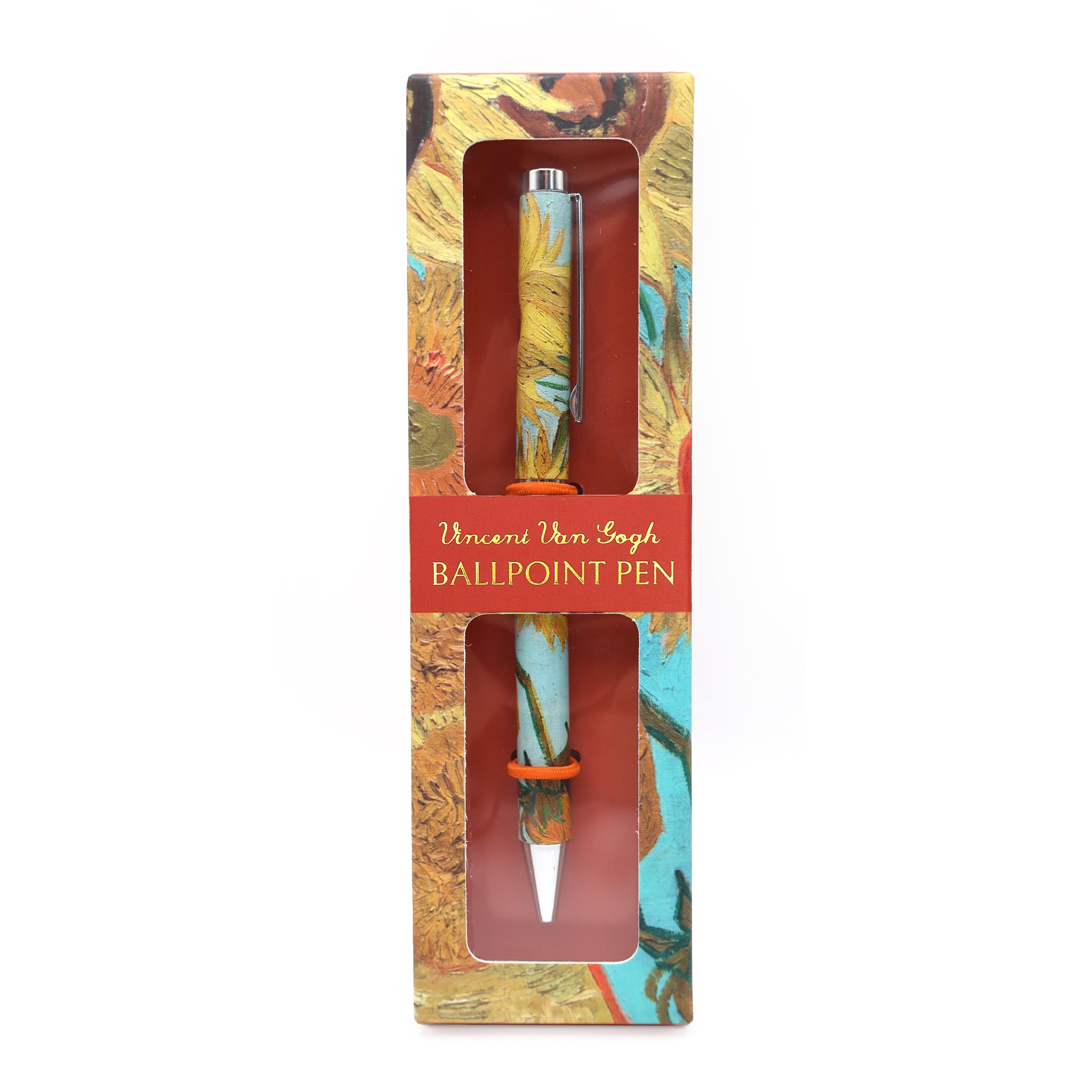 Robert Frederick Van Gogh Sunflowers Ballpoint Pen with Twist Nib | Black Ink | Gift Box