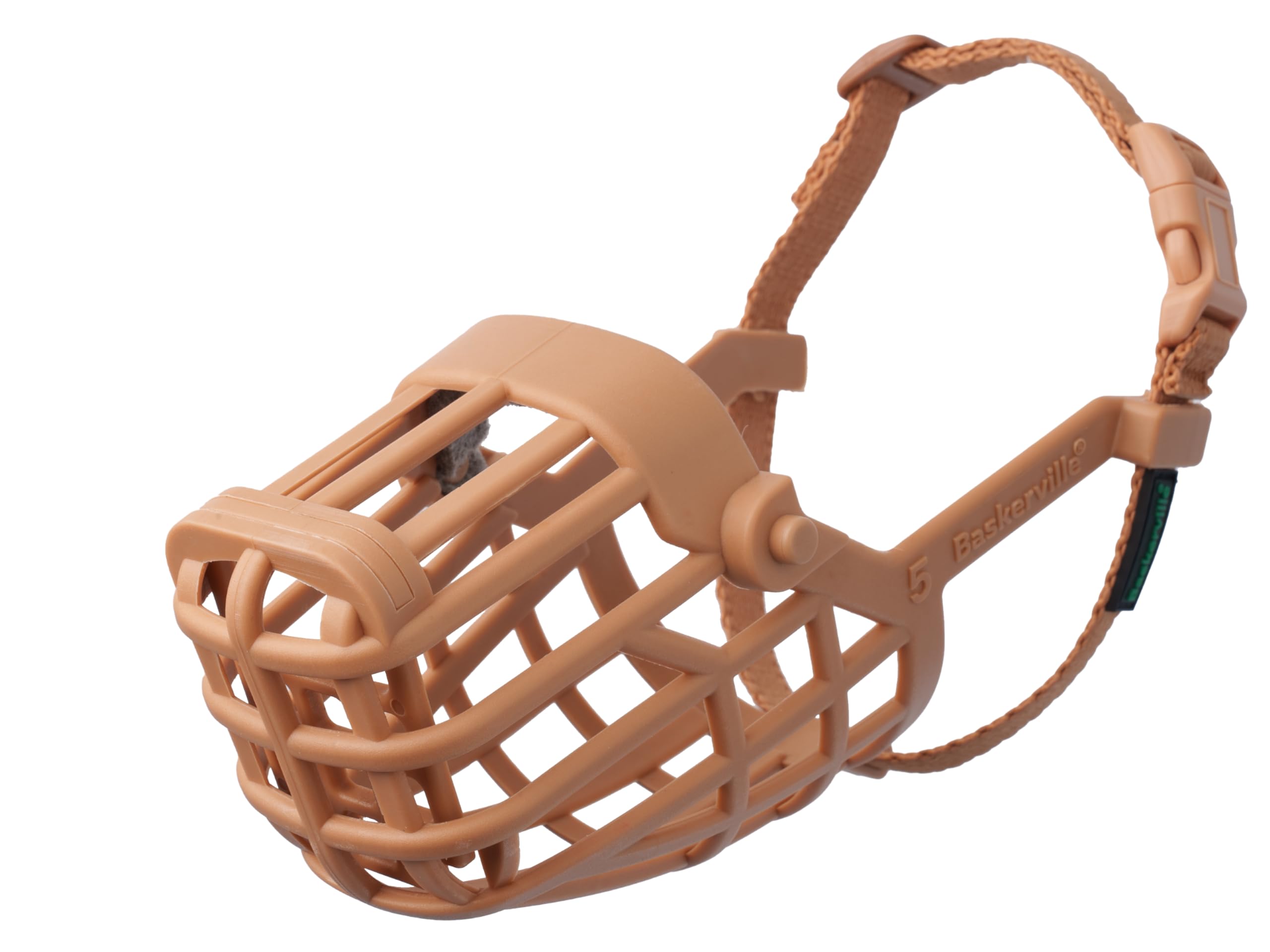 Baskerville Classic Basket Muzzle - Size 1, Brown, Prevents Biting & Scavenging 1