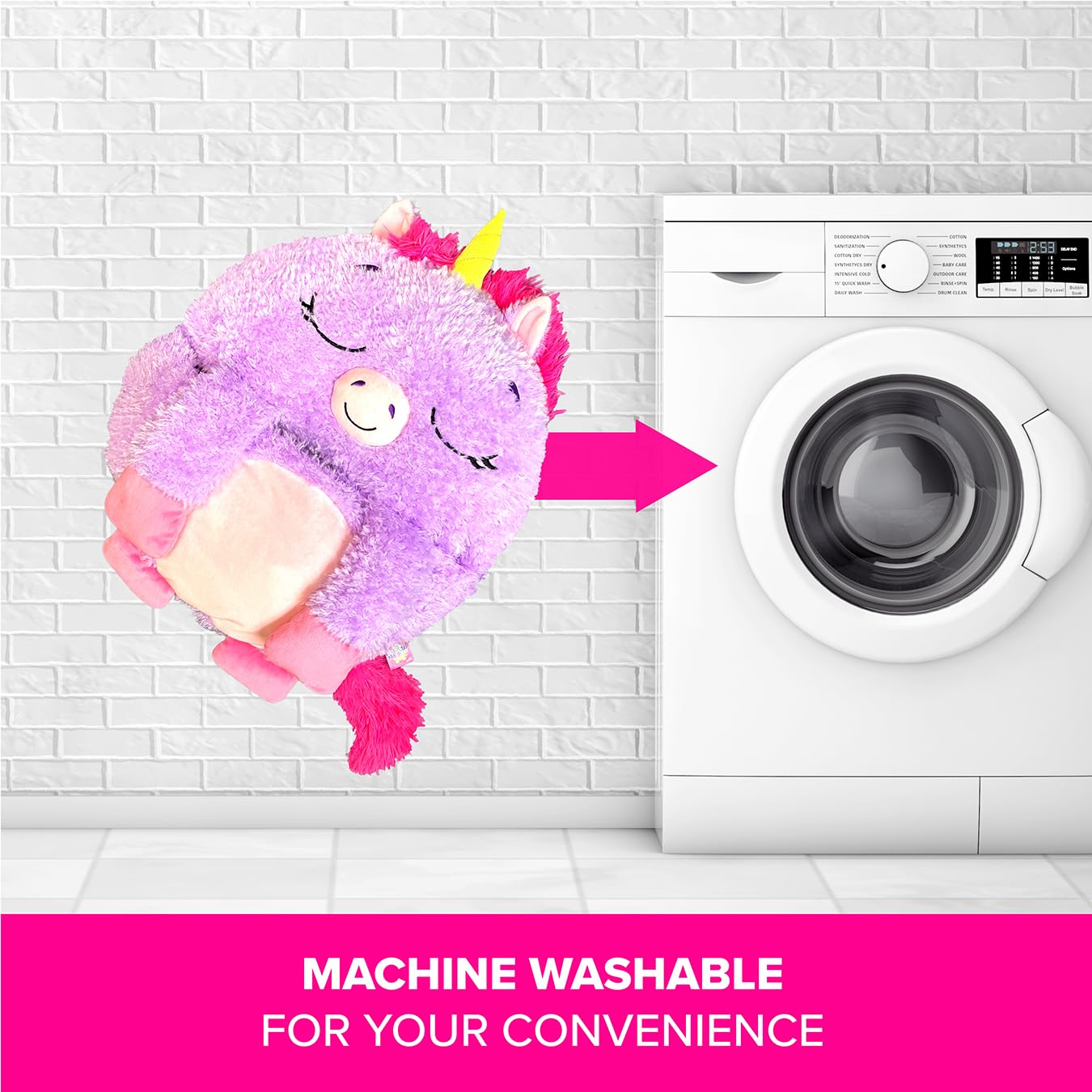 Happy Nappers Kids Sleeping Bag - Purple Unicorn - 2-in-1 Plush Toy & Sleeping Bag for Nap Time or Play 11