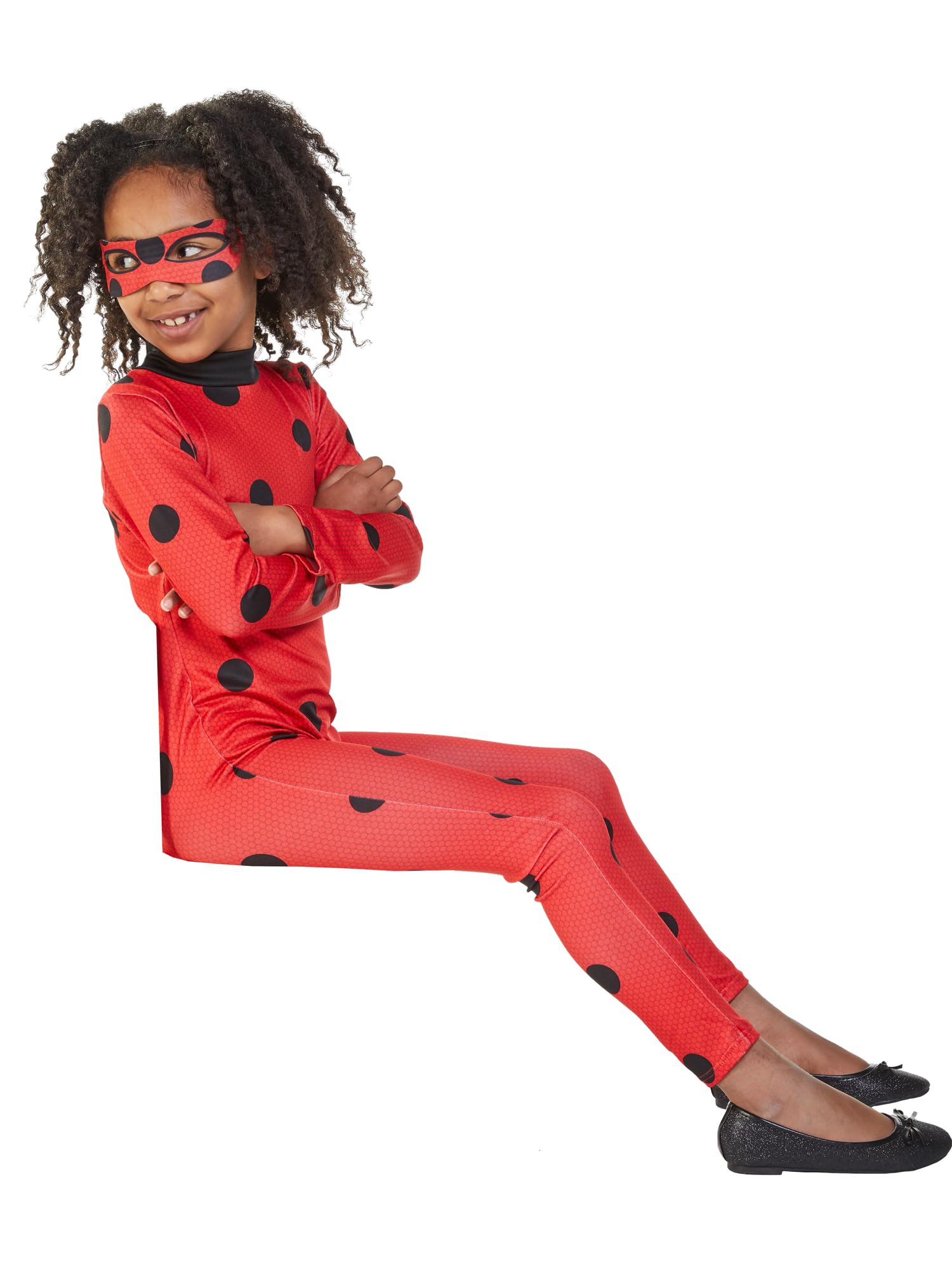 Rubies Official Miraculous Ladybug Child Costume with Eye Mask | Size 7-8 | Polyester 5