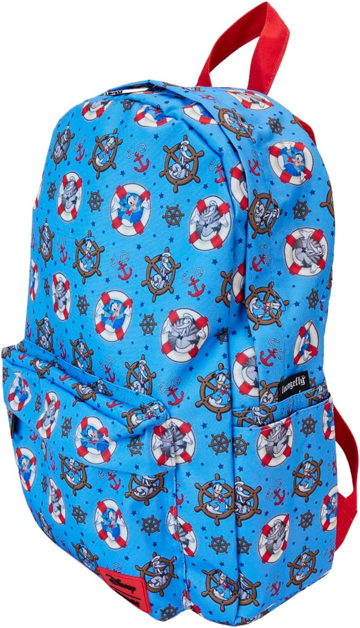 Loungefly Disney Donald Duck AOP 90th Anniversary Backpack (Multi)