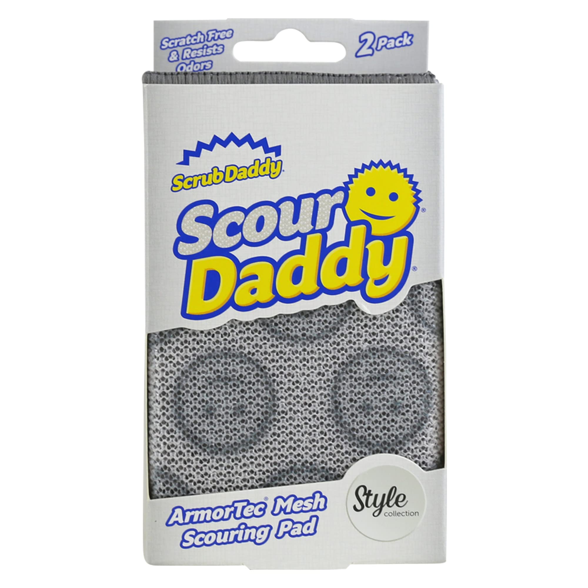 Scrub Daddy Scour Daddy Style Scourers - Non-Scratch, Heavy Duty, 2 Count