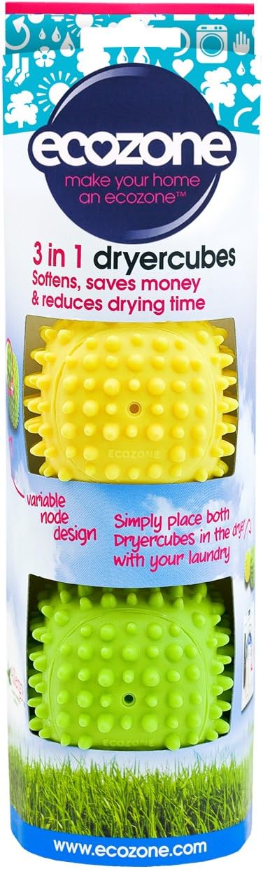 Ecozone - Dryer Cubes Tumble Dryer Balls (Pack of 2) 1