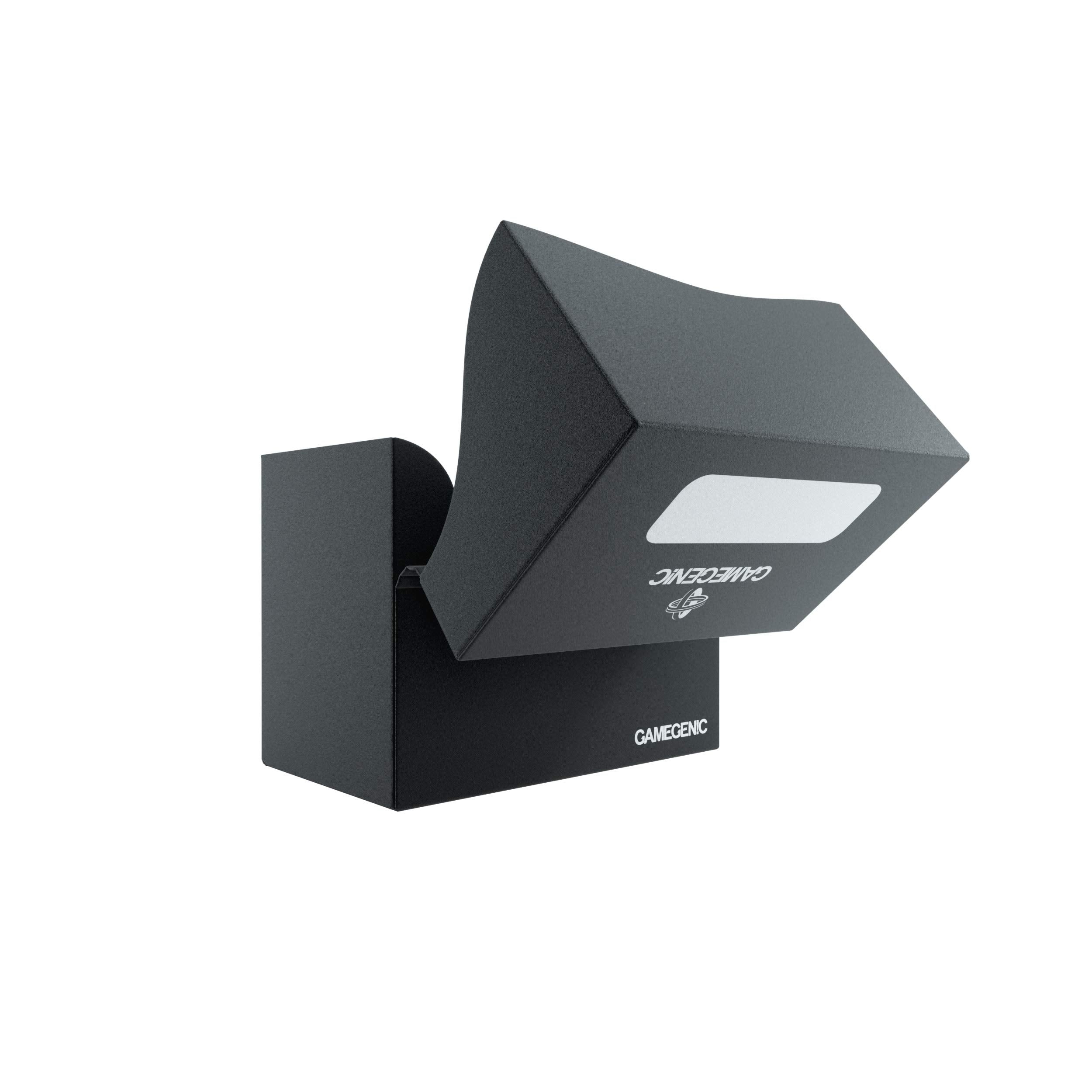Gamegenic 80-Karten-Seitenhalter – Schwarz, für 80 doppelseitig gesleevte Karten, seitlich zu ladende Deckbox mit Cobra Neck-Technologie 17