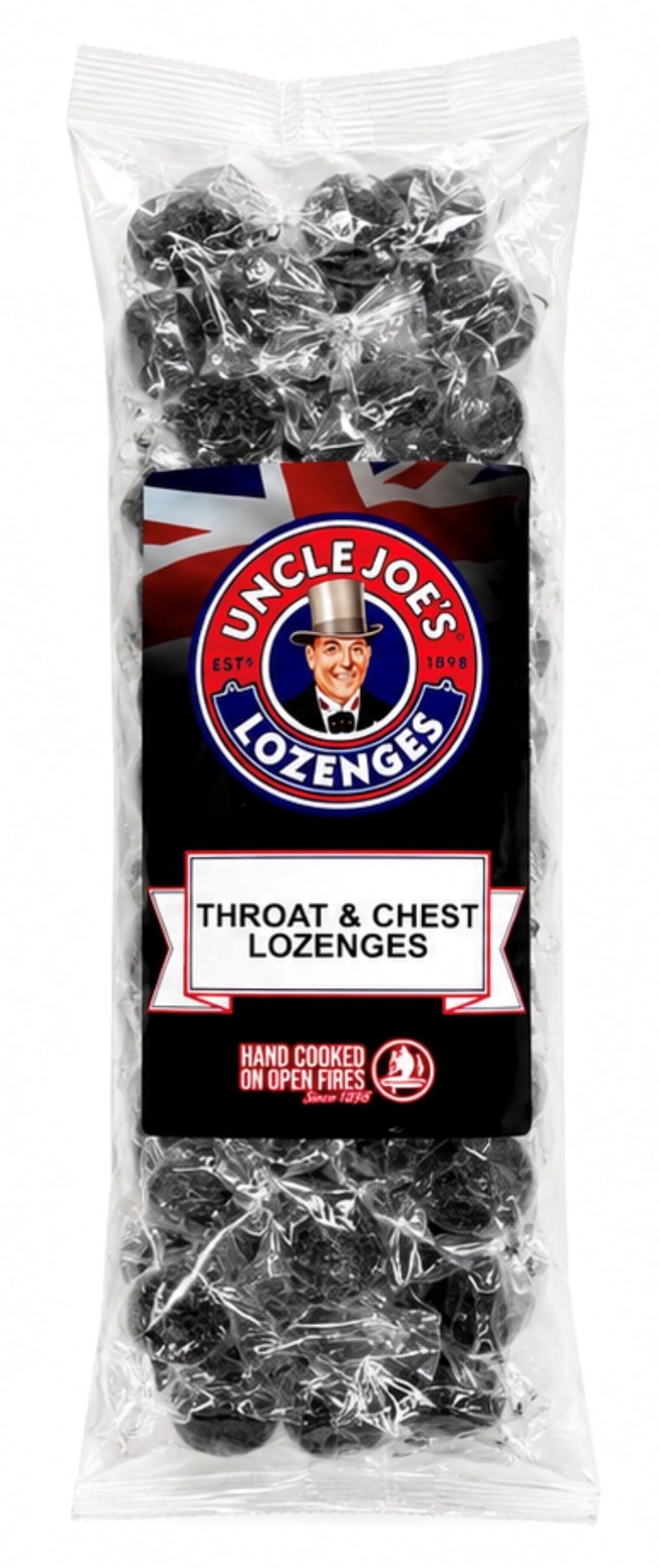 Uncle Joe's Throat & Chest Lozenges - Eucalyptus & Menthol Soothing | 454g Retro Bag 1